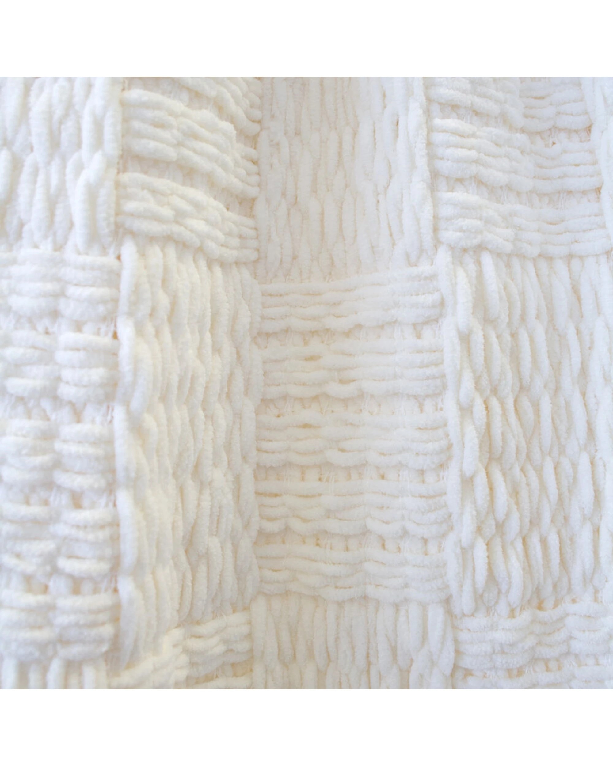 4 BAMBURY Asha Warm Sofa Couch Blanket Soft Bedroom Throw Polyester - White, 4 of 4