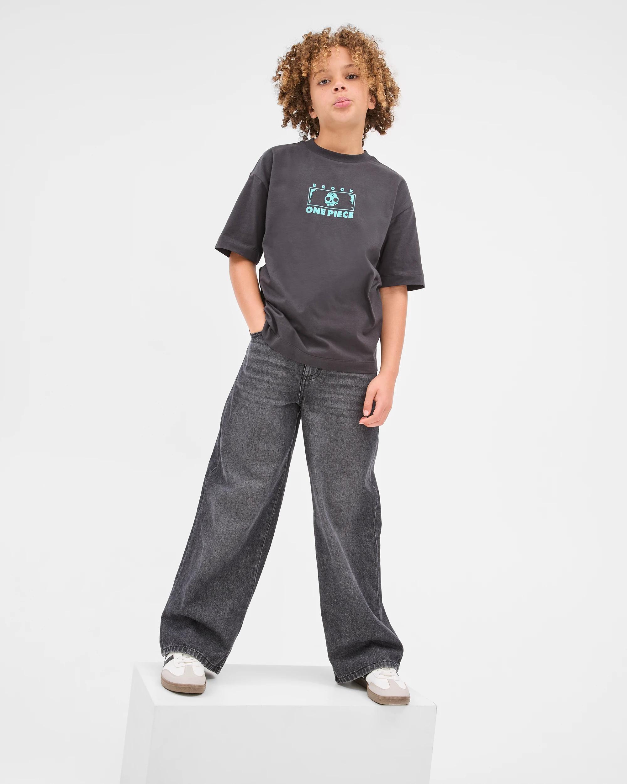 2 One Piece Brook Flames T-shirt BLACK, 2 of 6