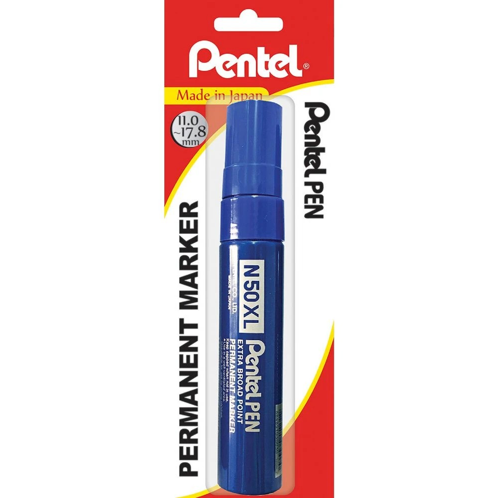 1 Pentel N50XL Jumbo Permanent Marker Blue, 1 of 5