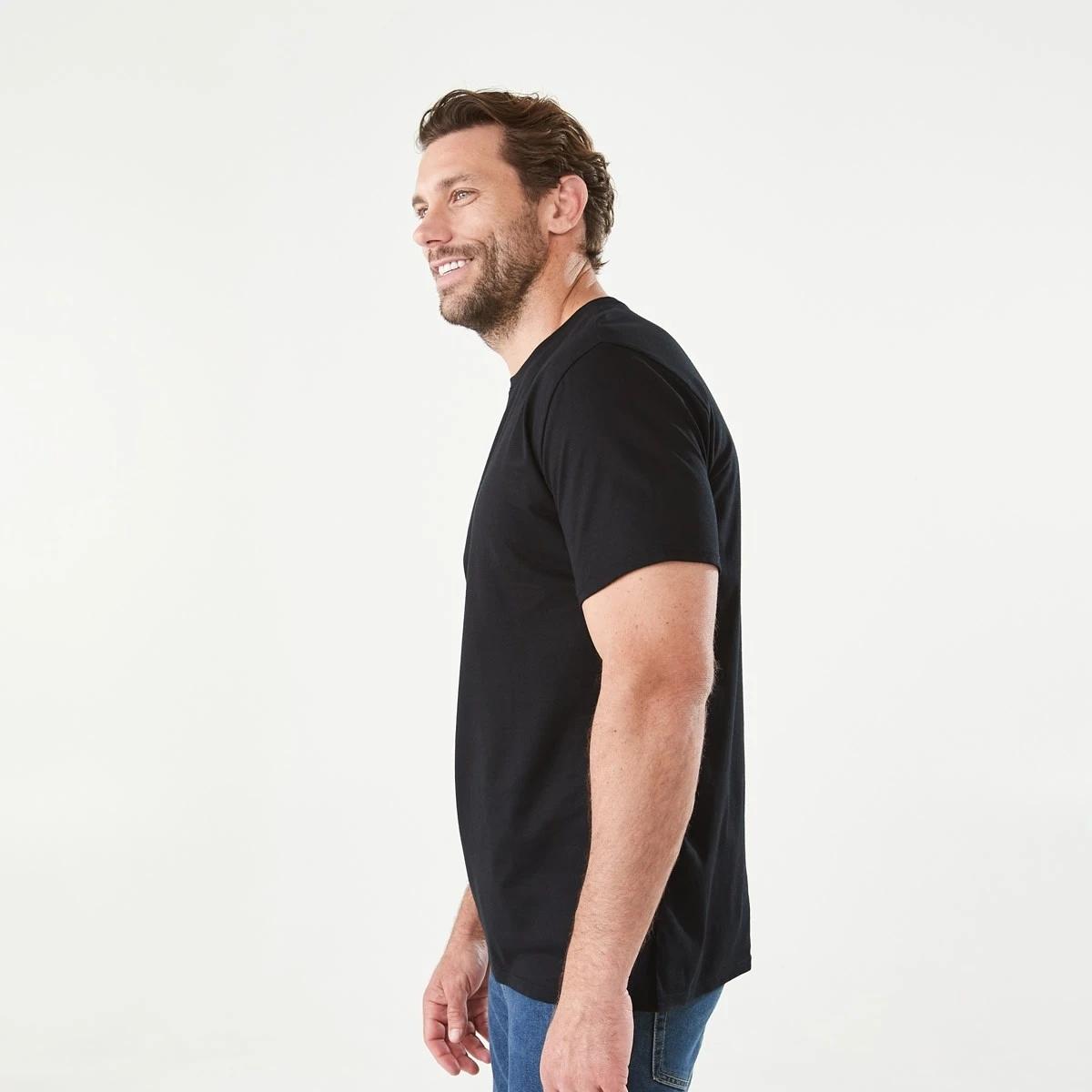 2 Plain Crew Neck T-shirt BLACK, 2 of 7