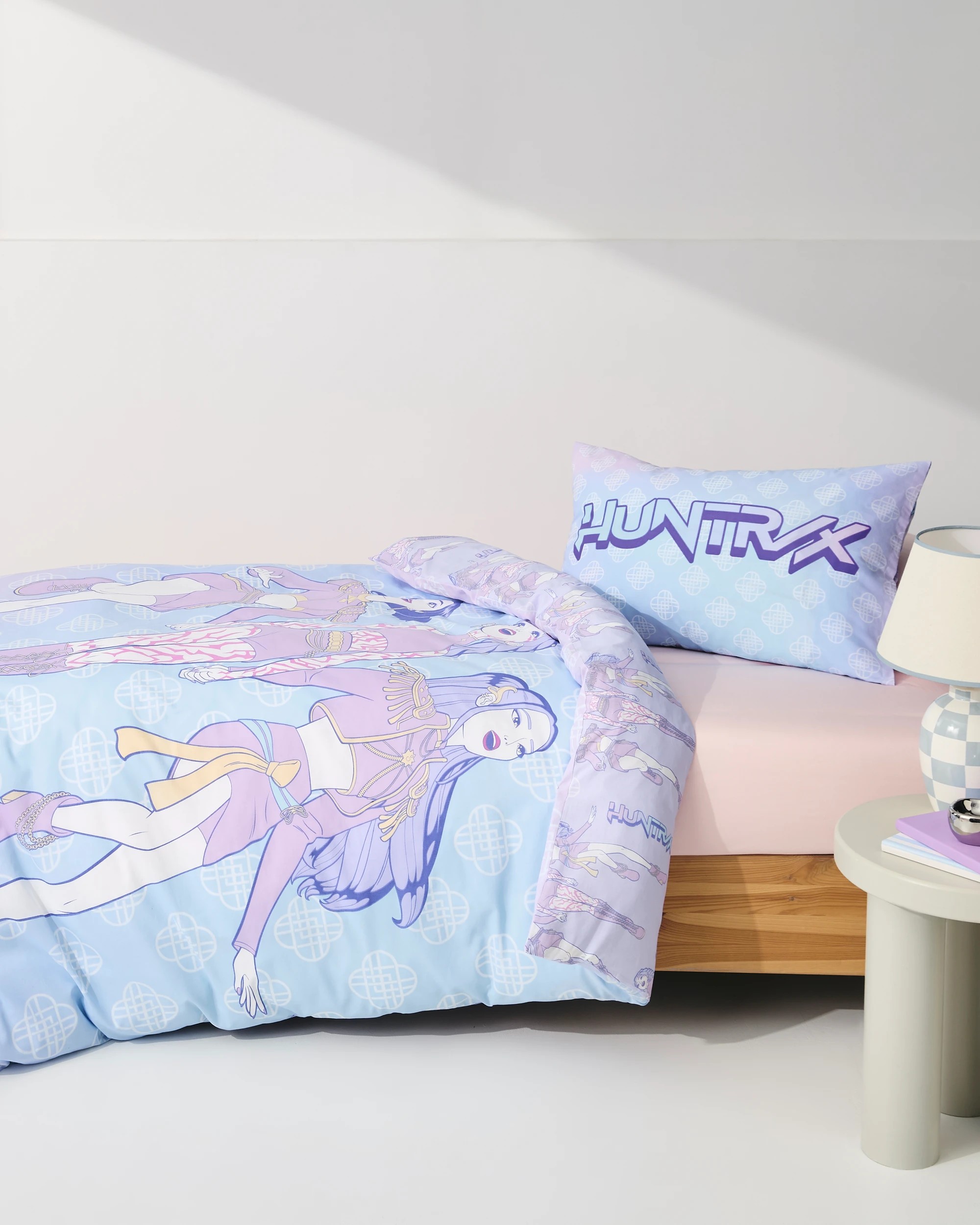 3 KPop Demon Hunters Quilt Cover Set - Single Bed - Purple, 3 of 10