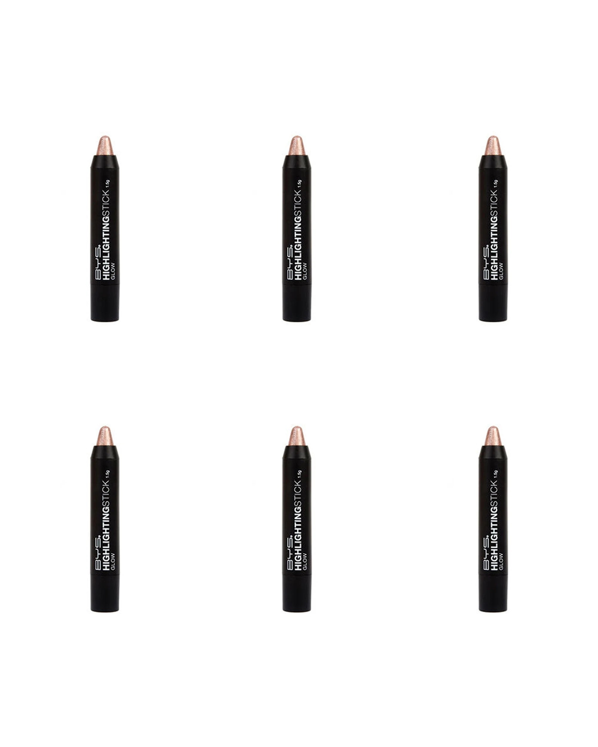 1 6PK BYS Highlighting Stick Glow Face Highlighter 1.5g Set - Multi, 1 of 1