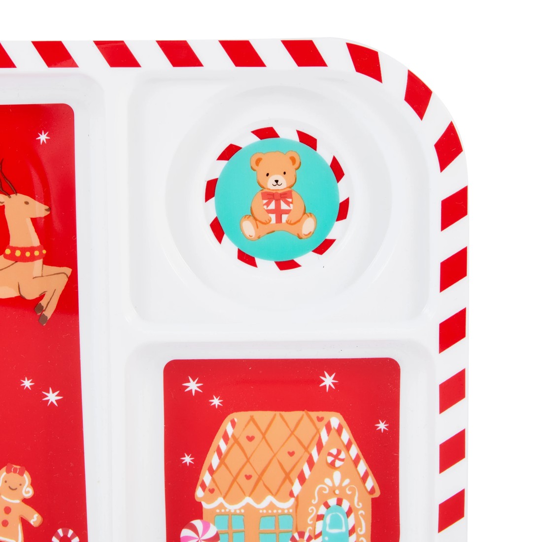 3 Christmas 3 Section Plate, 3 of 4