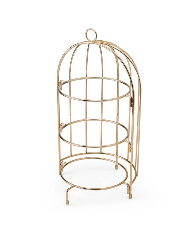 Artesa 3 Tier Afternoon Tea Cake Bird Cage Stand Holds 3 Trays - Meta