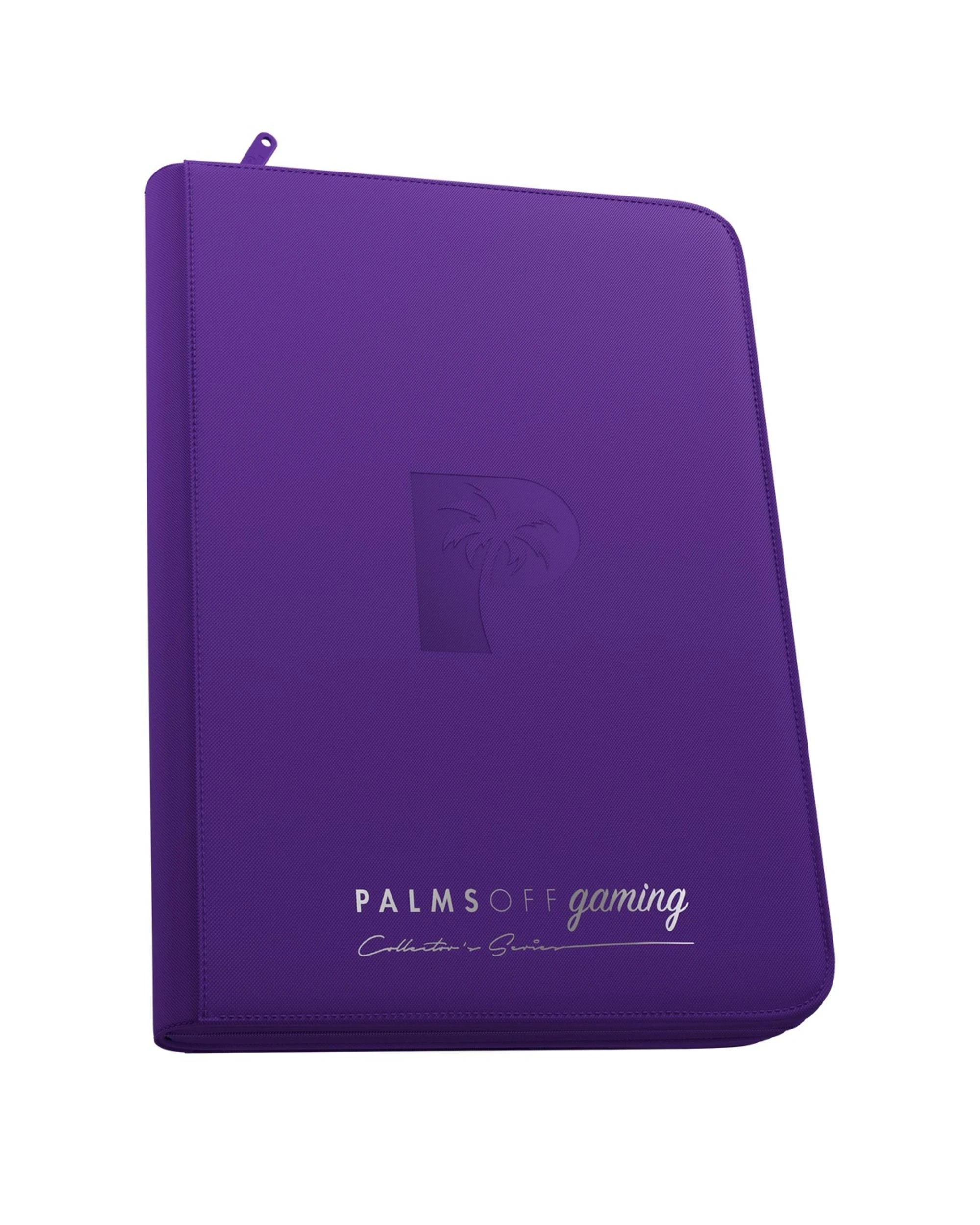 1 Palms Off Gaming Collector's Series 9 Pocket Top Loader 216 Capacity Zip Binder - Purple, 1 of 8