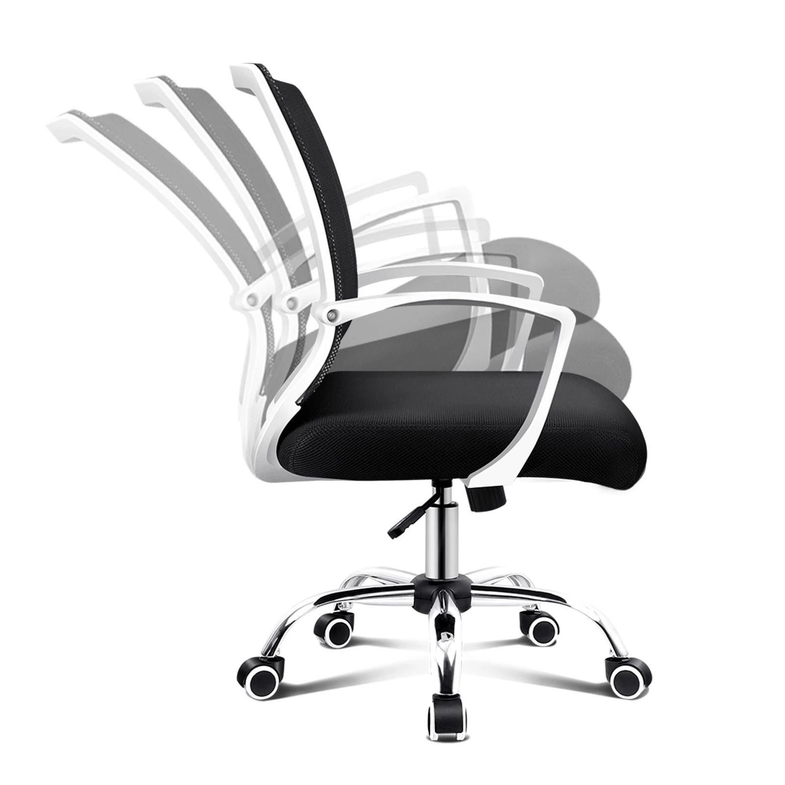 5 Alfordson Mesh Office Chair Executive Fabric Seat Gaming Racing Tilt Computer - Black, 5 of 10