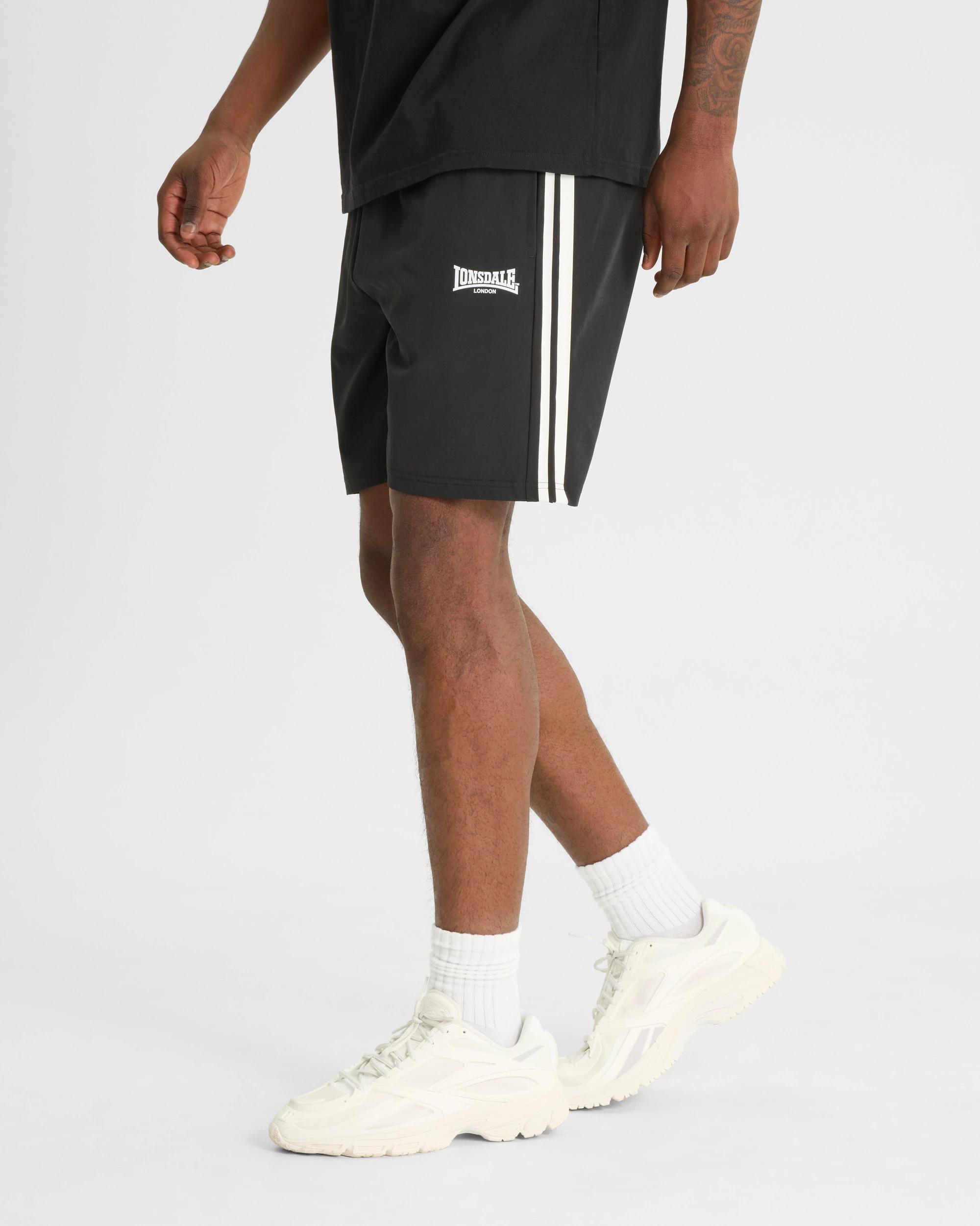 1 Lonsdale London Logo Performance Shorts BLACK, 1 of 5