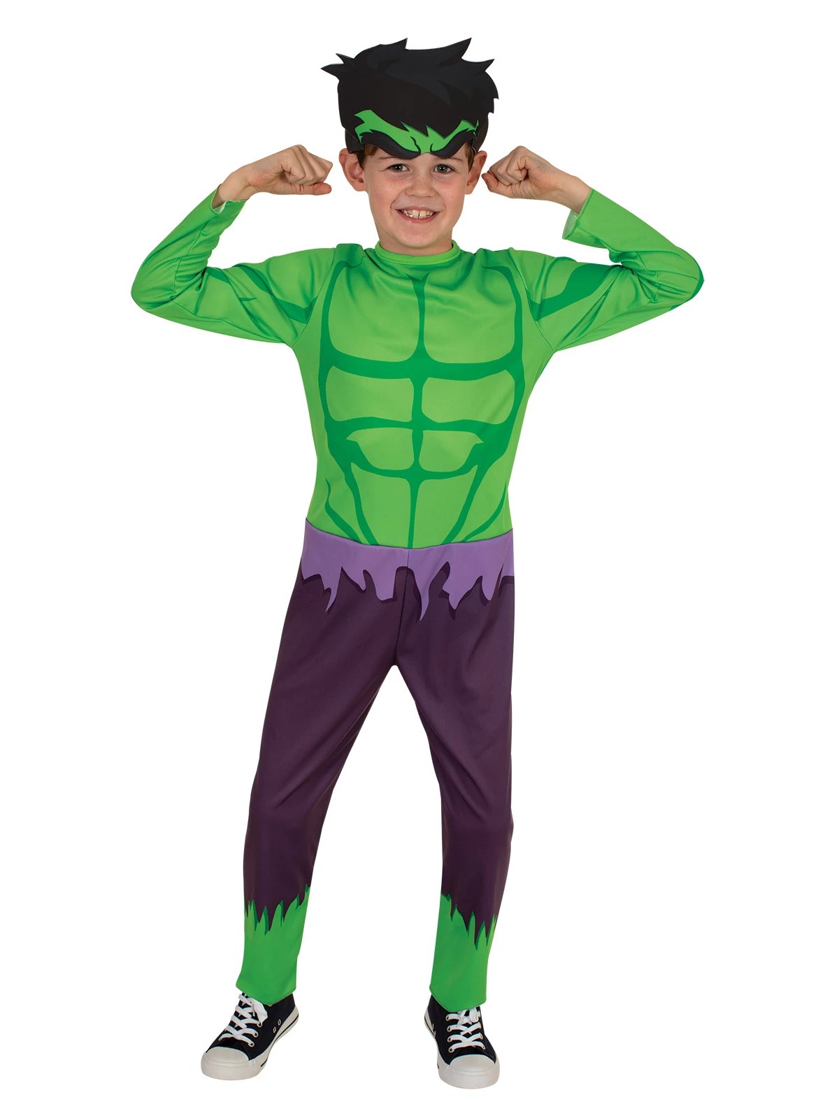 1 Marvel Avengers Hulk Costume - Ages 3-5, 1 of 5
