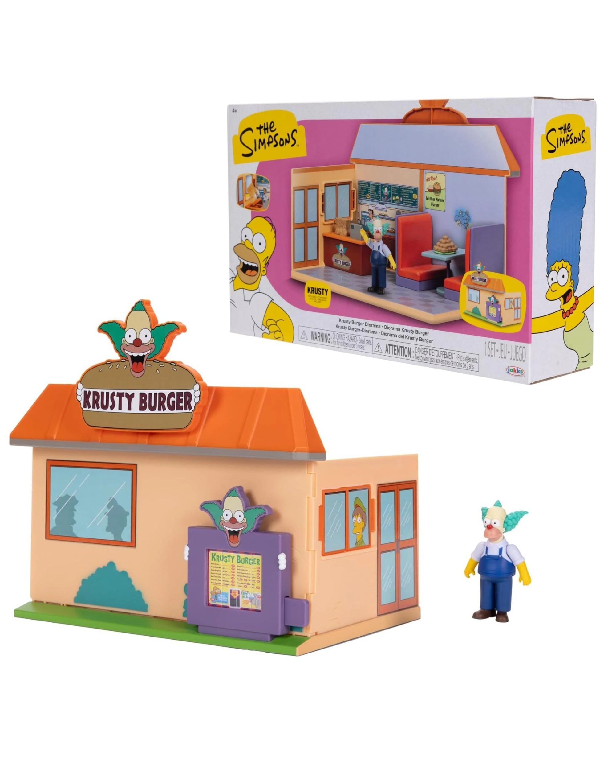 1 The Simpsons Krusty Burger Diorama 2.5 inch Scale Playset, 1 of 9
