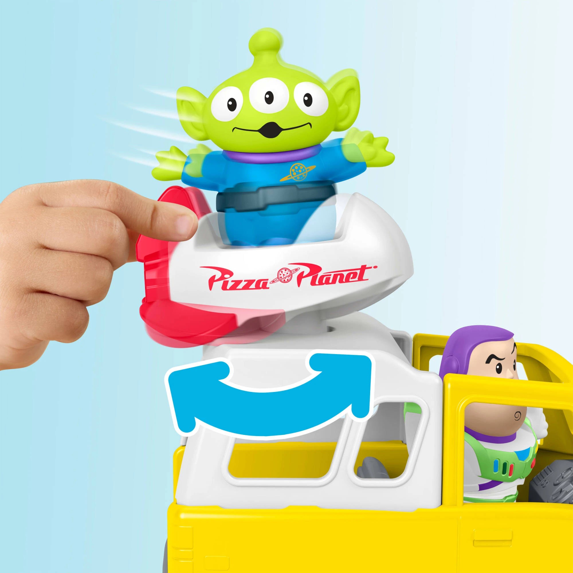 3 Fisher-Price Little People Disney & Pixar Toy Story Pizza Planet Truck & Buzz Lightyear Toy Pack, 3 of 6