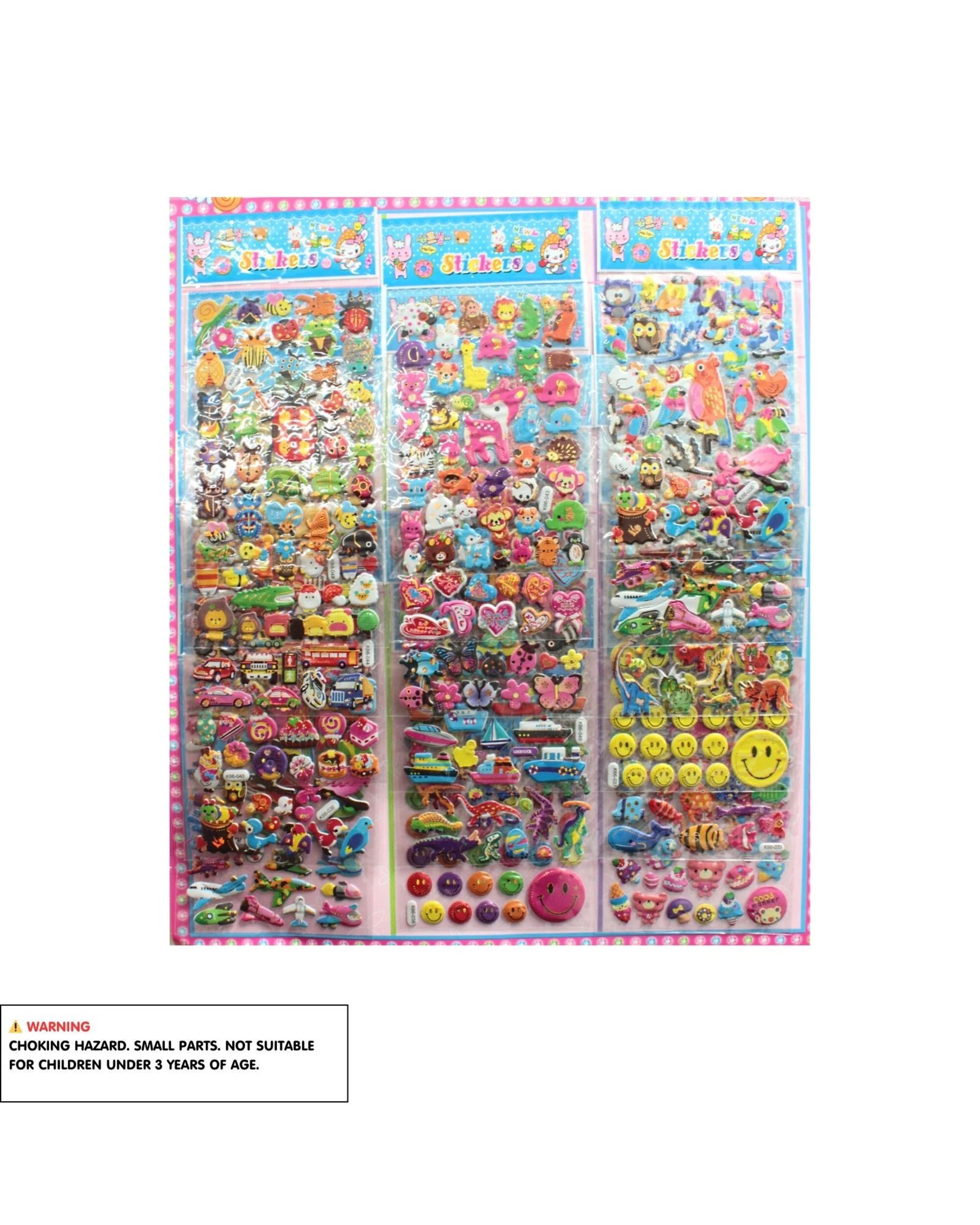 3 Party Maker Assorted Sticker Mega Pack 18 Sheets - Assorted, 3 of 3