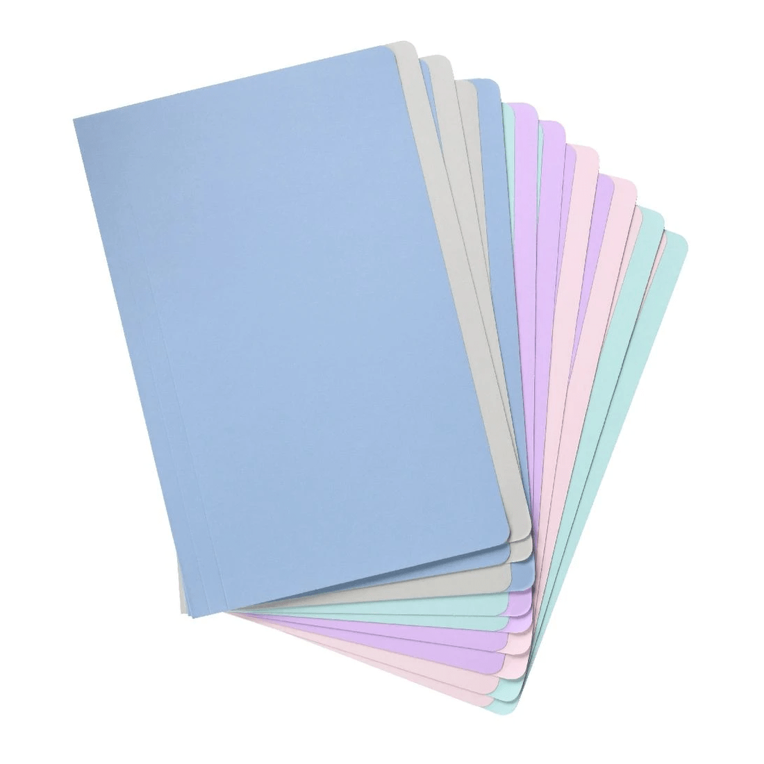 4 Otto 2-Tone Manila Folders Foolscap Assorted 10 Pack, 4 of 4