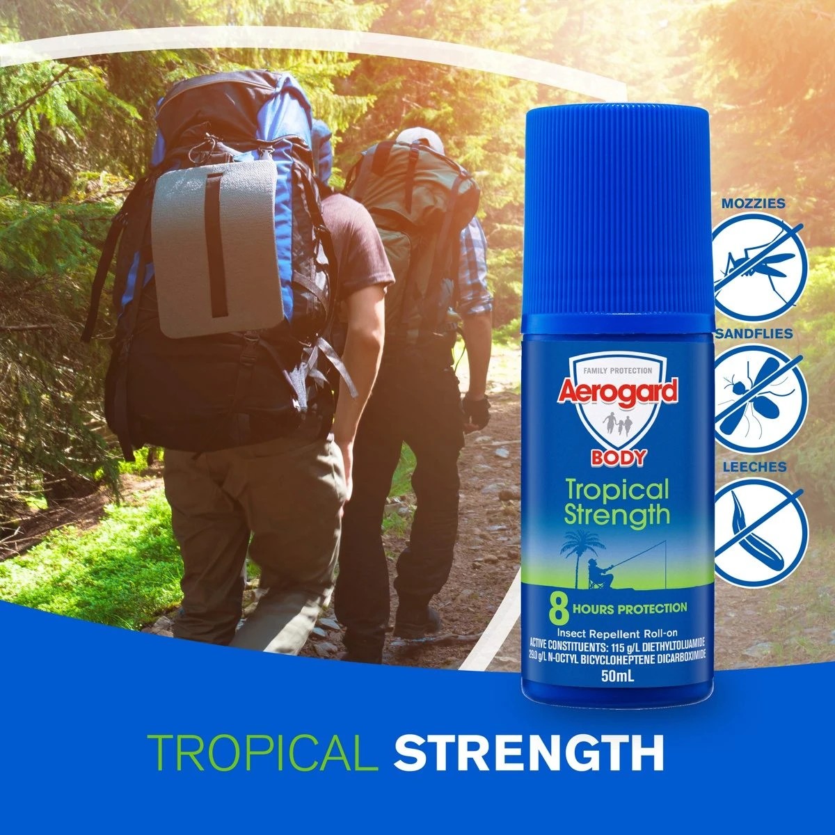 3 Aerogard Tropical Strength Insect Repellent Roll-On 50ml, 3 of 8