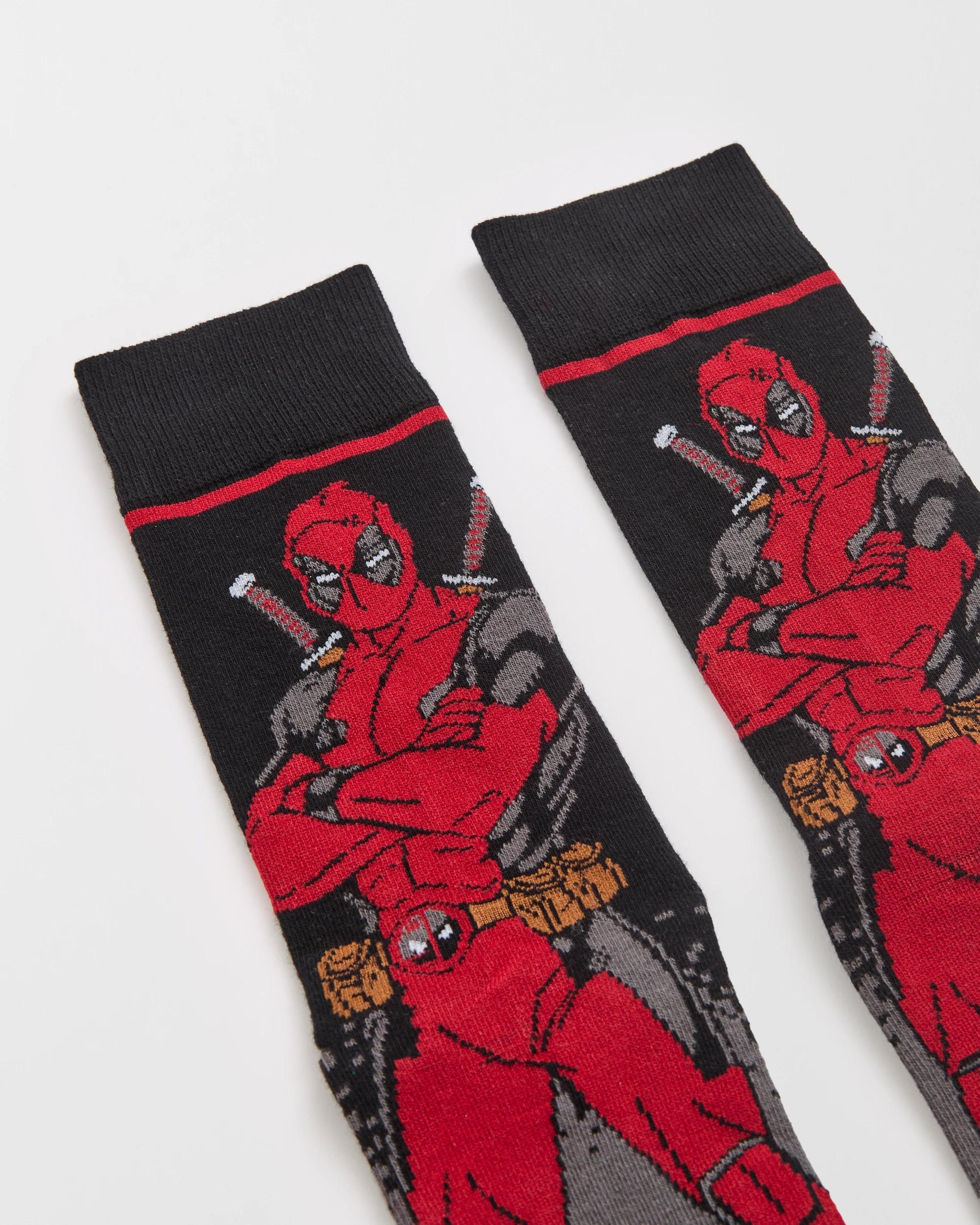 1 Swag Deadpool Crew Socks RED, 1 of 3