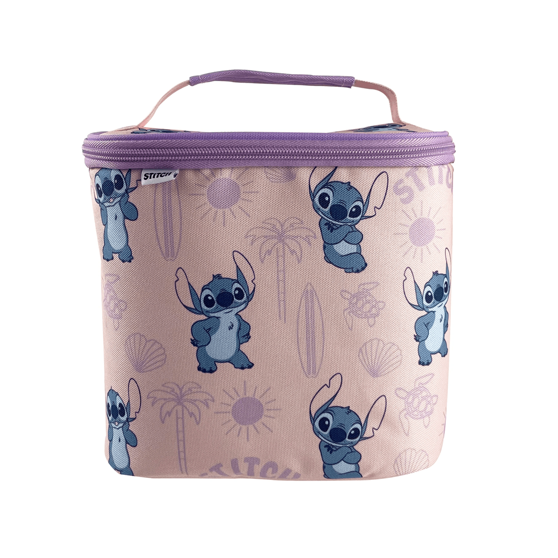 1 Disney Lilo & Stitch Lilac Top Loader Lunch Bag, 1 of 3