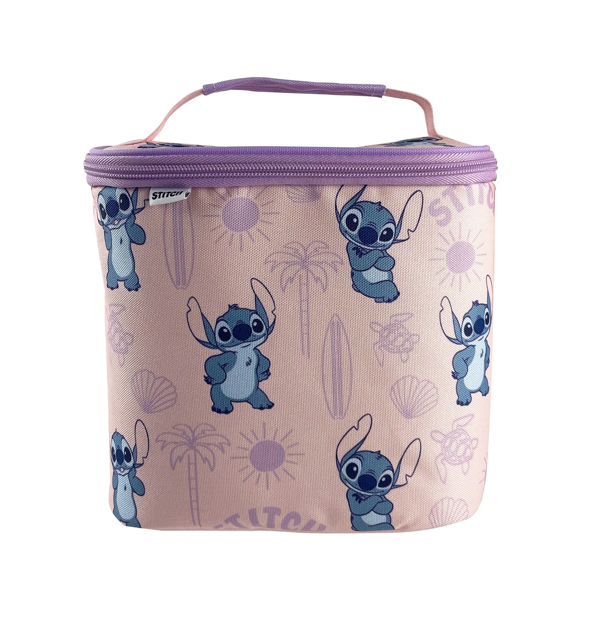 1 Disney Lilo & Stitch Lilac Top Loader Lunch Bag, 1 of 4