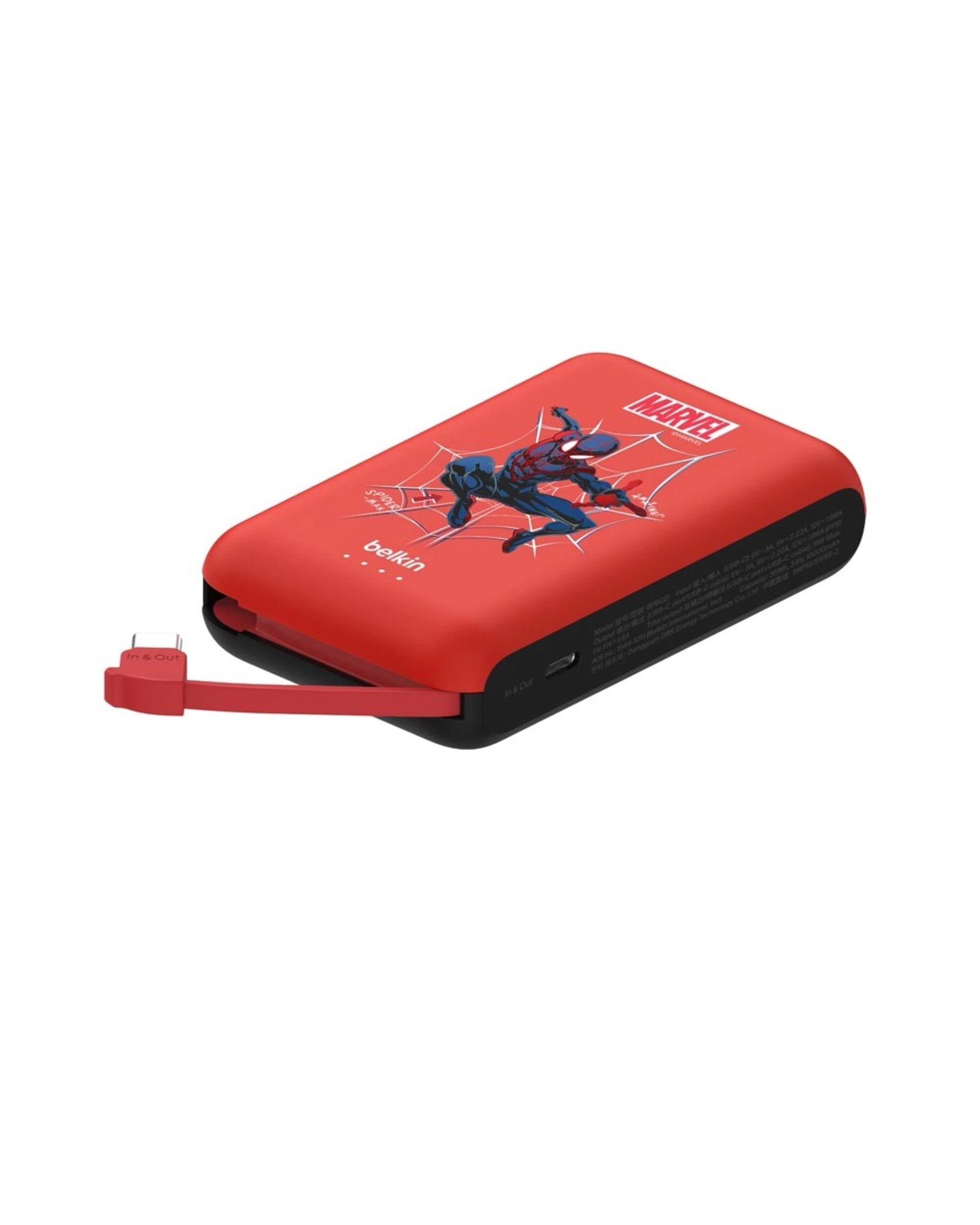 3 Belkin BoostCharge 10K 20W Power Bank - Spider-Man, 3 of 5