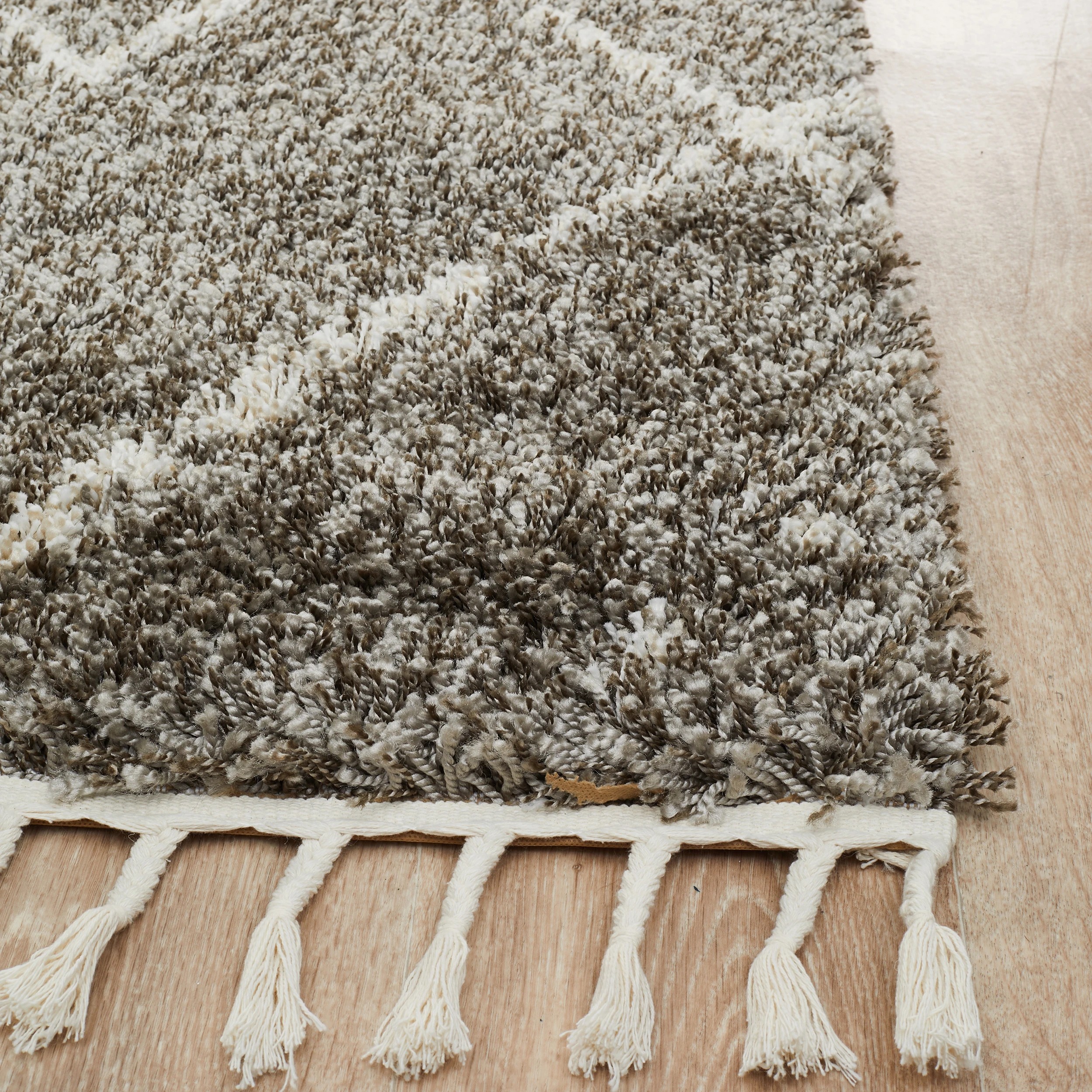 4 Common Ground Rugs Amber 44 170x120cm - Small Shag Rug - Silver, 4 of 7