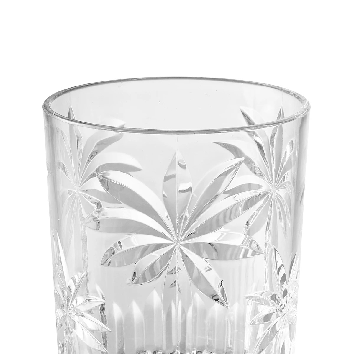 4 4 Clear Palm Acrylic Tumblers, 4 of 6