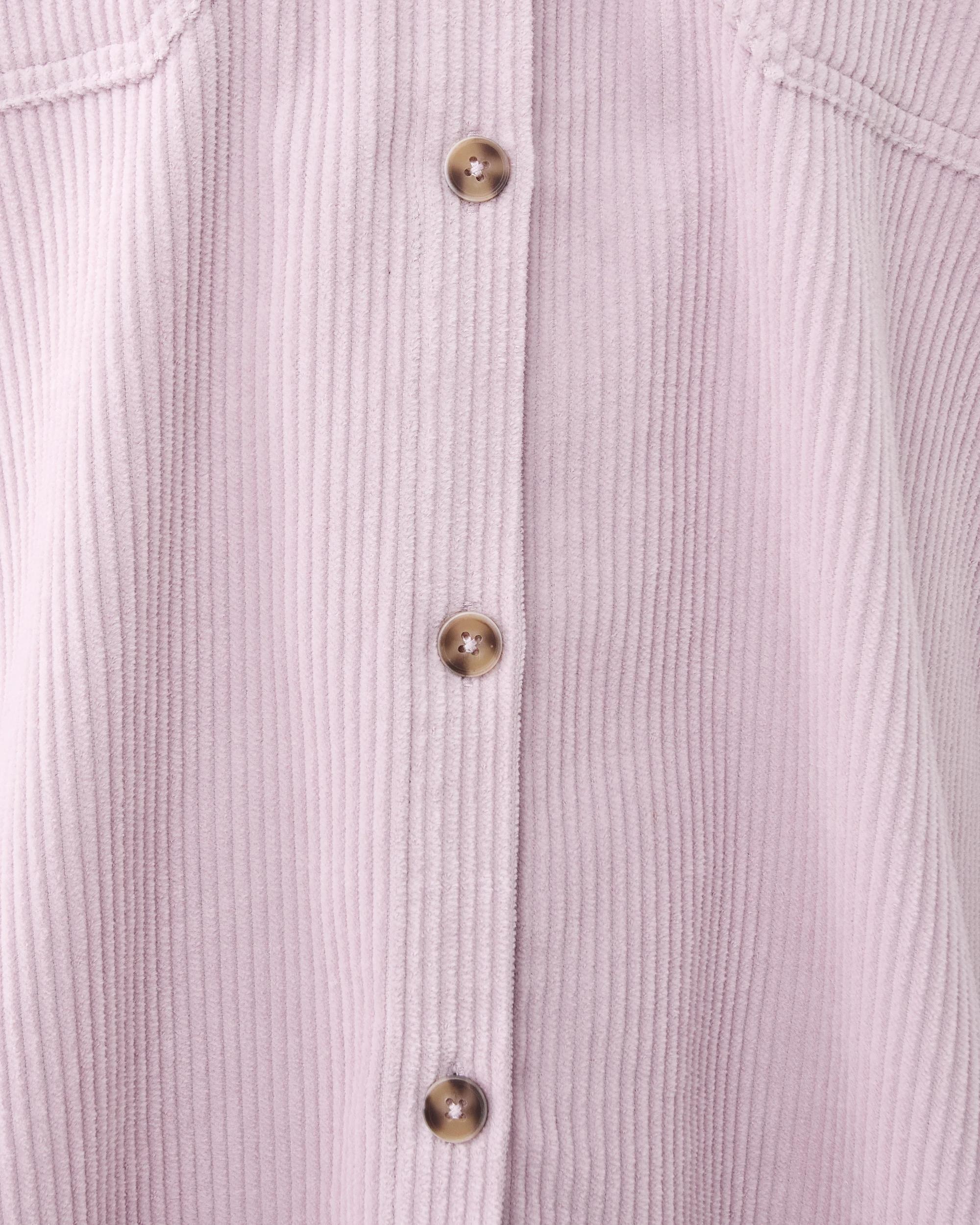 8 Long Sleeve Corduroy Shirt Soft Prpl, 8 of 8