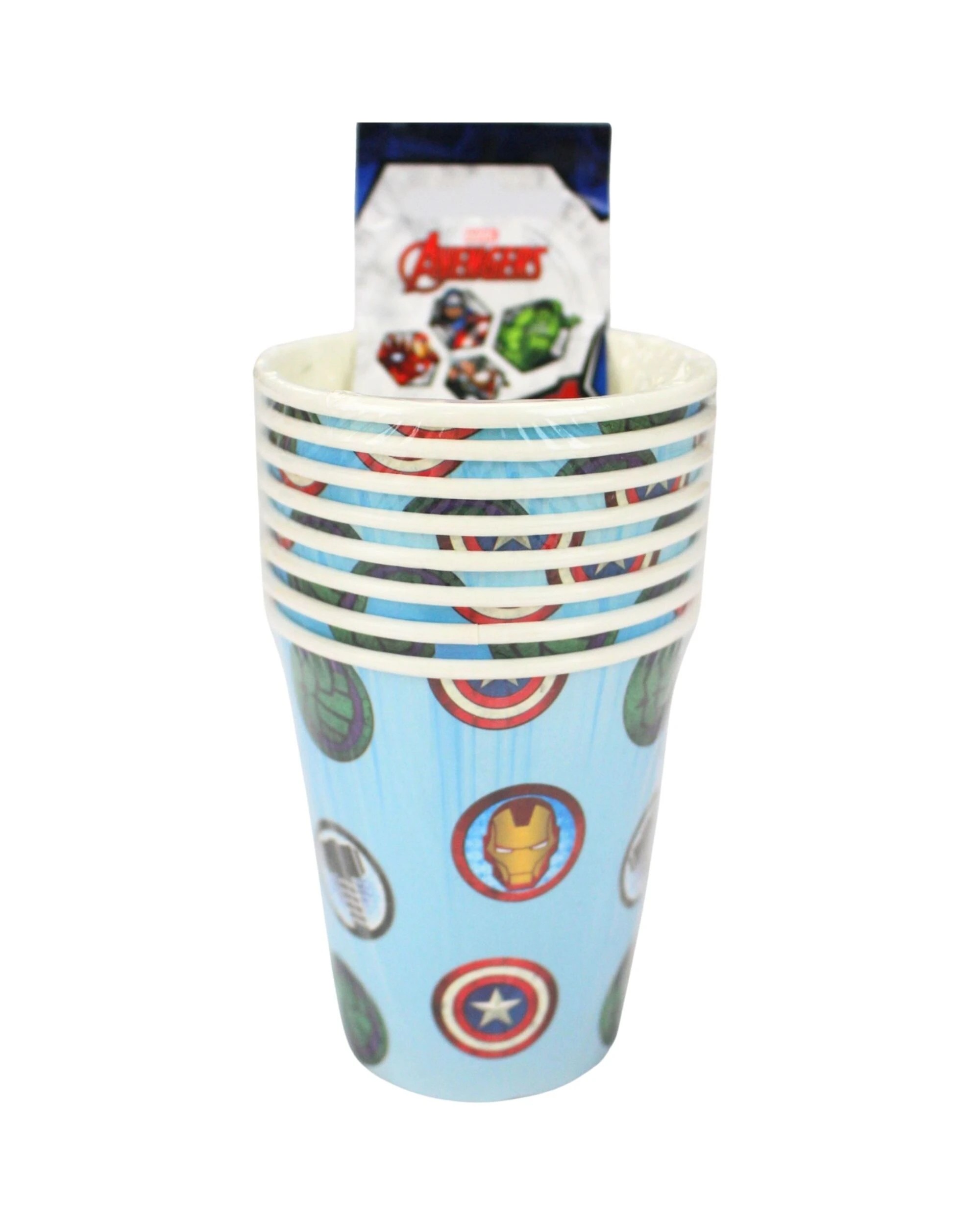 3 Artwrap Marvel Avengers Superhero Paper Cups Pack of 8 - Multi, 3 of 3