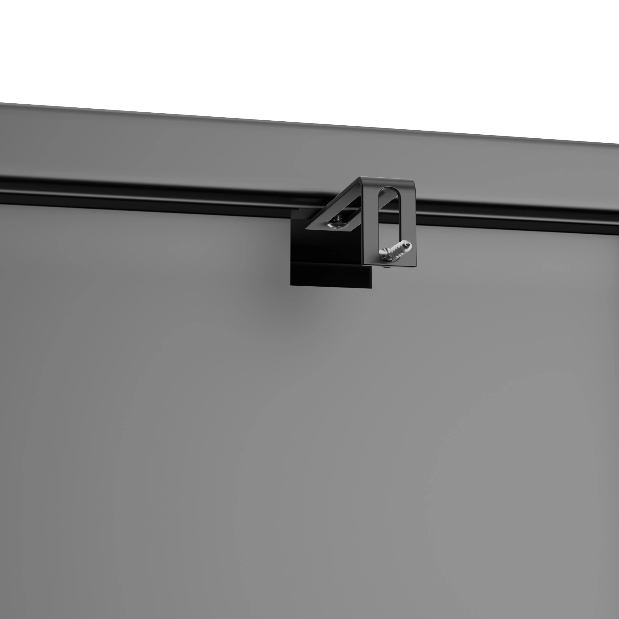 5 Stacked Glass Display Cabinet 4-Tier Doubel Doors - Black, 5 of 9