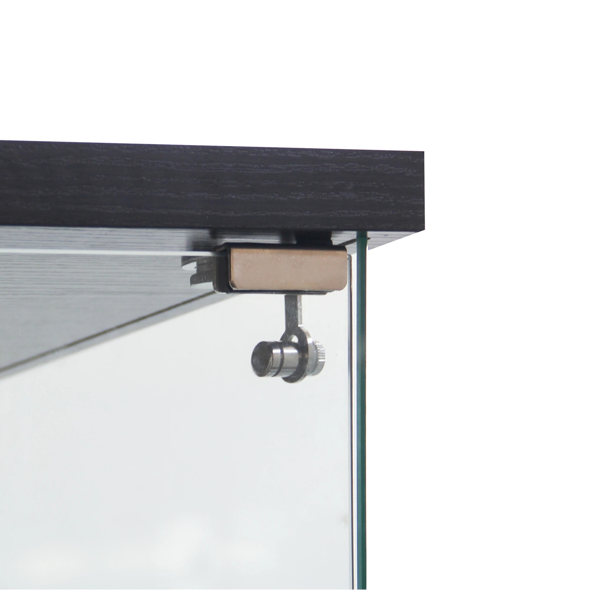 6 Stacked Wheeled Glass Display Cabinet Lockable Key Storage 169cm With RGB Light, 6 of 9