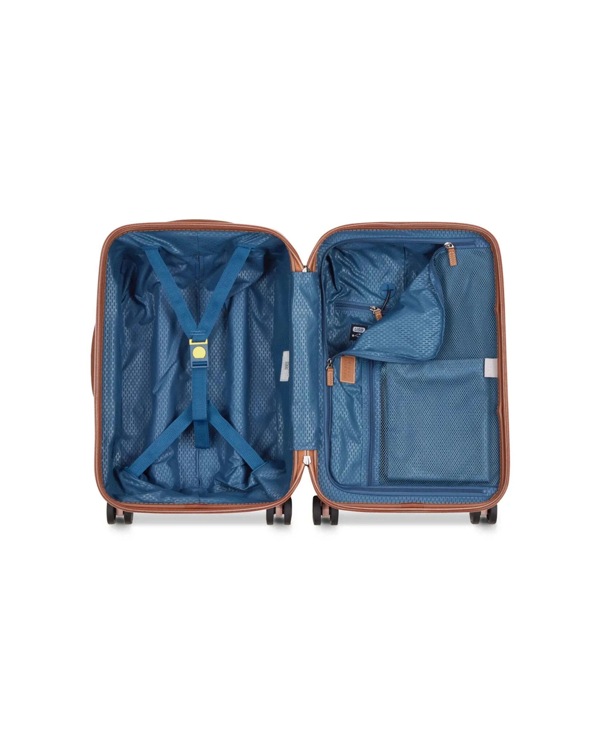 2 Delsey Chatelet Air 2.0 55 cm 4-Wheel Cabin Suitcase TSA Lock USB Port - Pink, 2 of 7