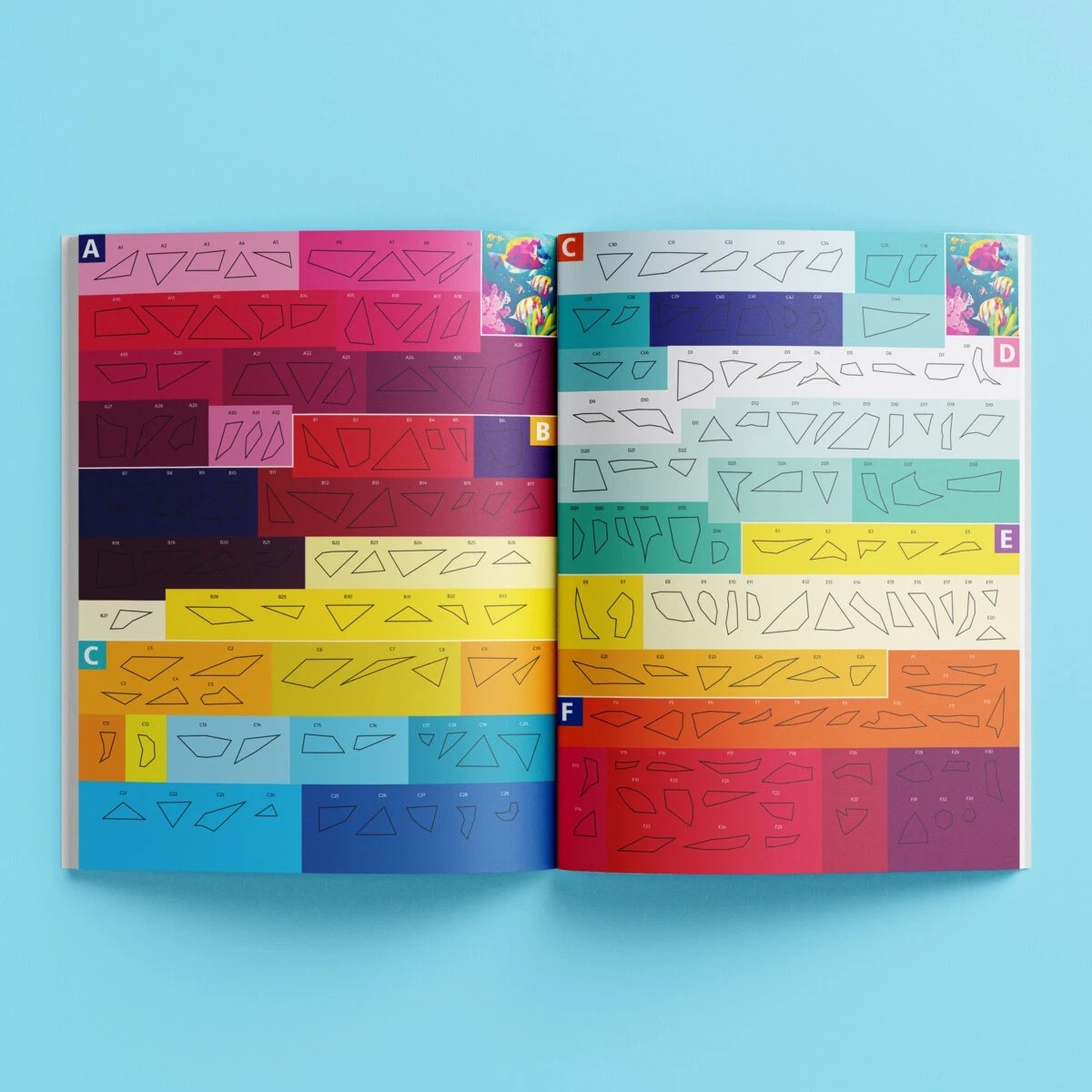 5 Kaleidoscope Sticker Mosaics: Neon Ocean - Book​, 5 of 6