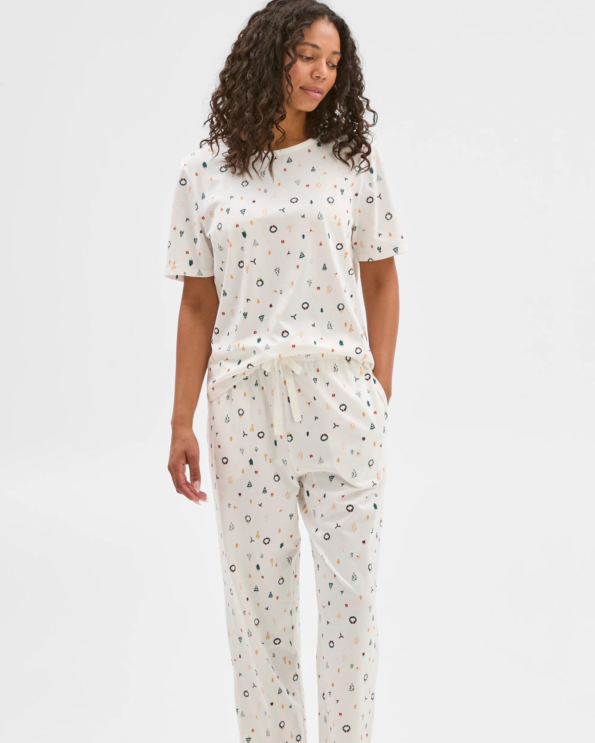 1 Target Christmas Australian Cotton Womens Pyjama Set CHRISTMAS DITSY, 1 of 7