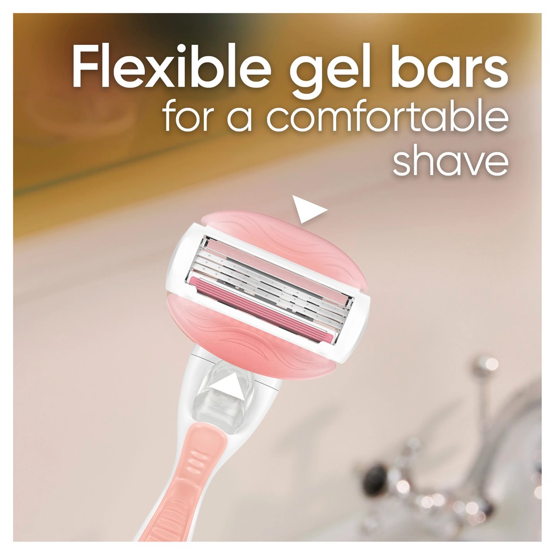 5 4 Pack Gillette Venus ComfortGlide Razor Blade Cartridges - White Tea Scent, 5 of 8