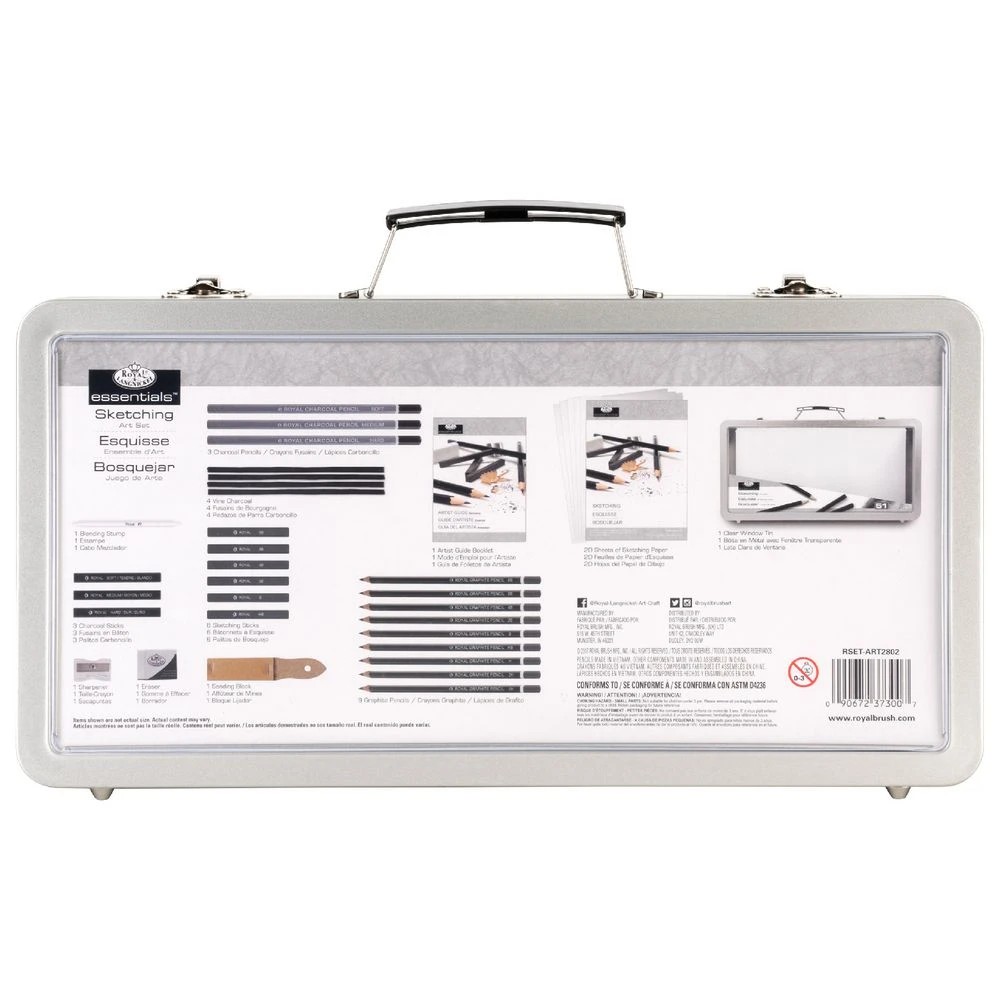 2 Royal & Langnickel Large Window Artist Tin Sketching Set 51pc, 2 of 5