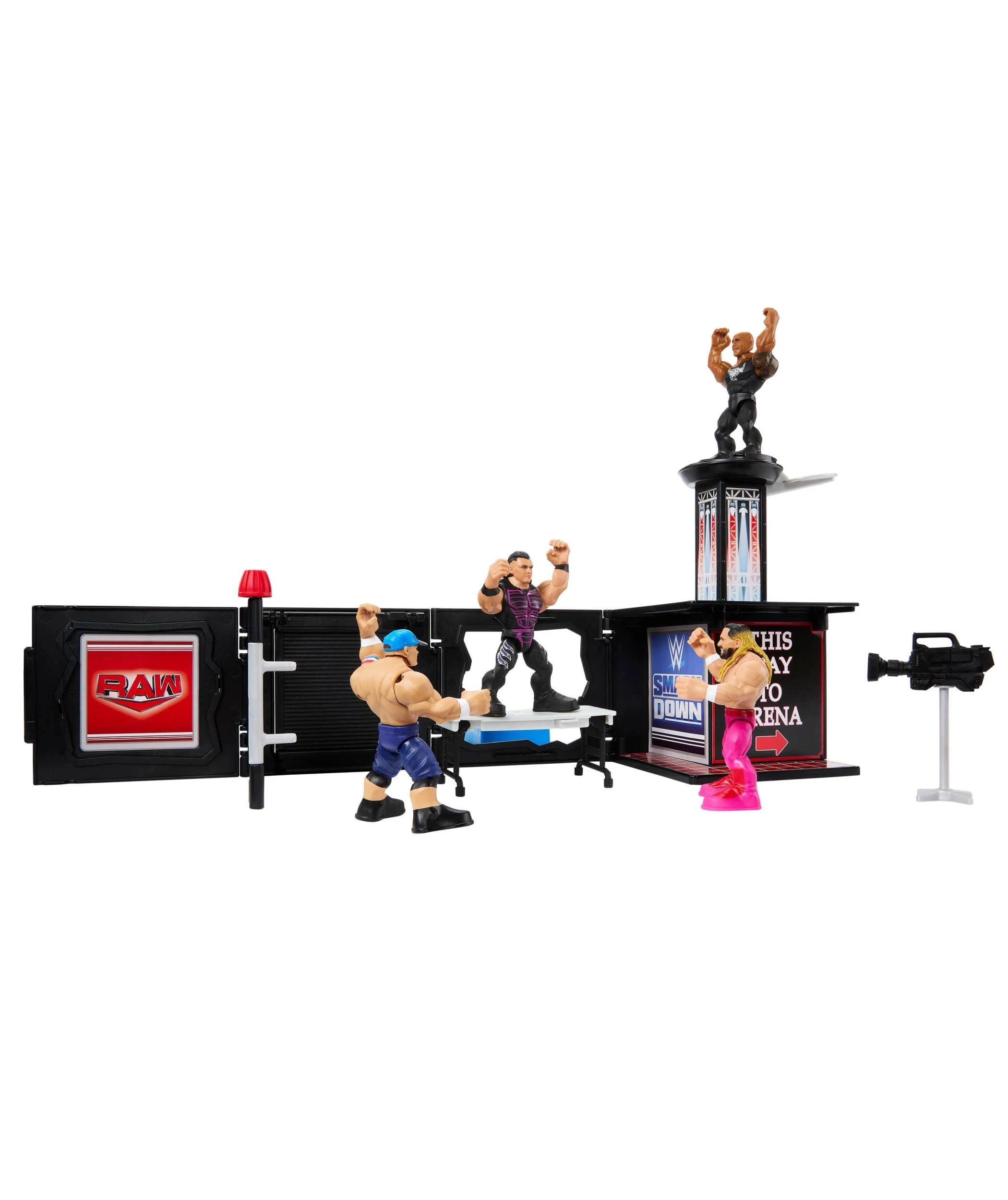 4 Mattel WWE Knuckle Crunchers Final Boss Microphone Playset - Multi, 4 of 6