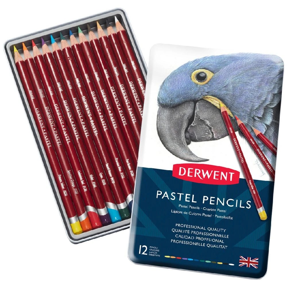 1 Derwent Pastel Pencil Set of 12, 1 of 2
