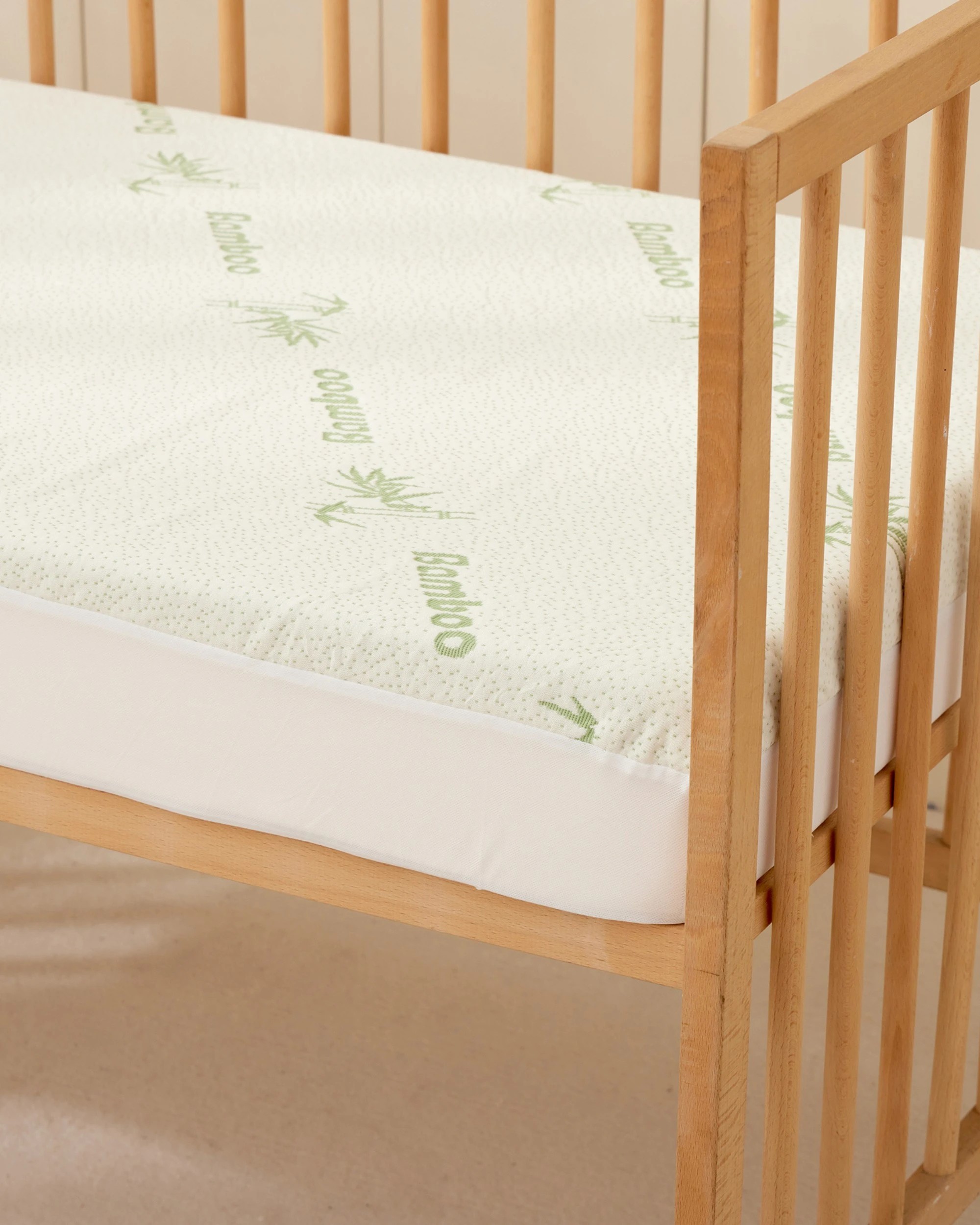 6 Dreamaker Baby 260gsm Co Sleeper Waterproof Fitted Mattress Protector - White, 6 of 8