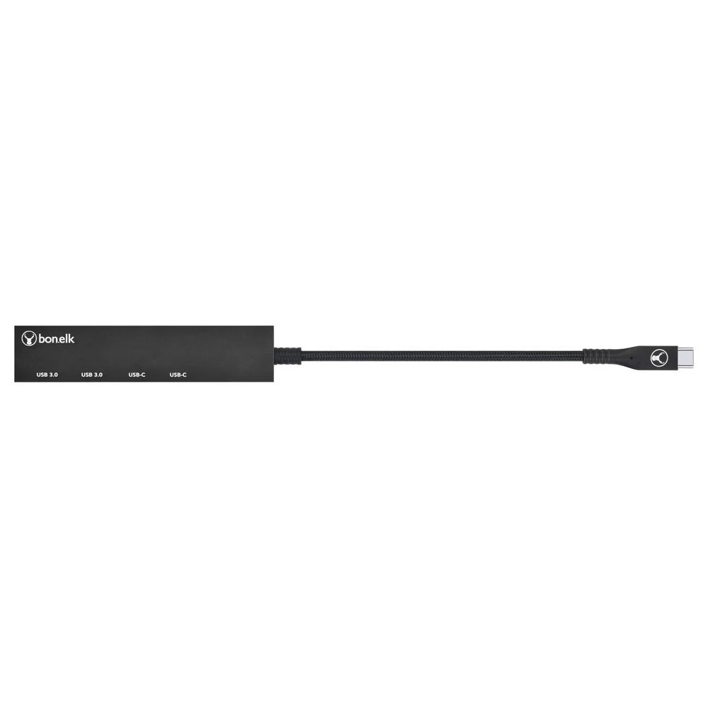 3 Bonelk Long-Life USB-C to USB-C/A 4 Port Slim Hub Space Black, 3 of 6