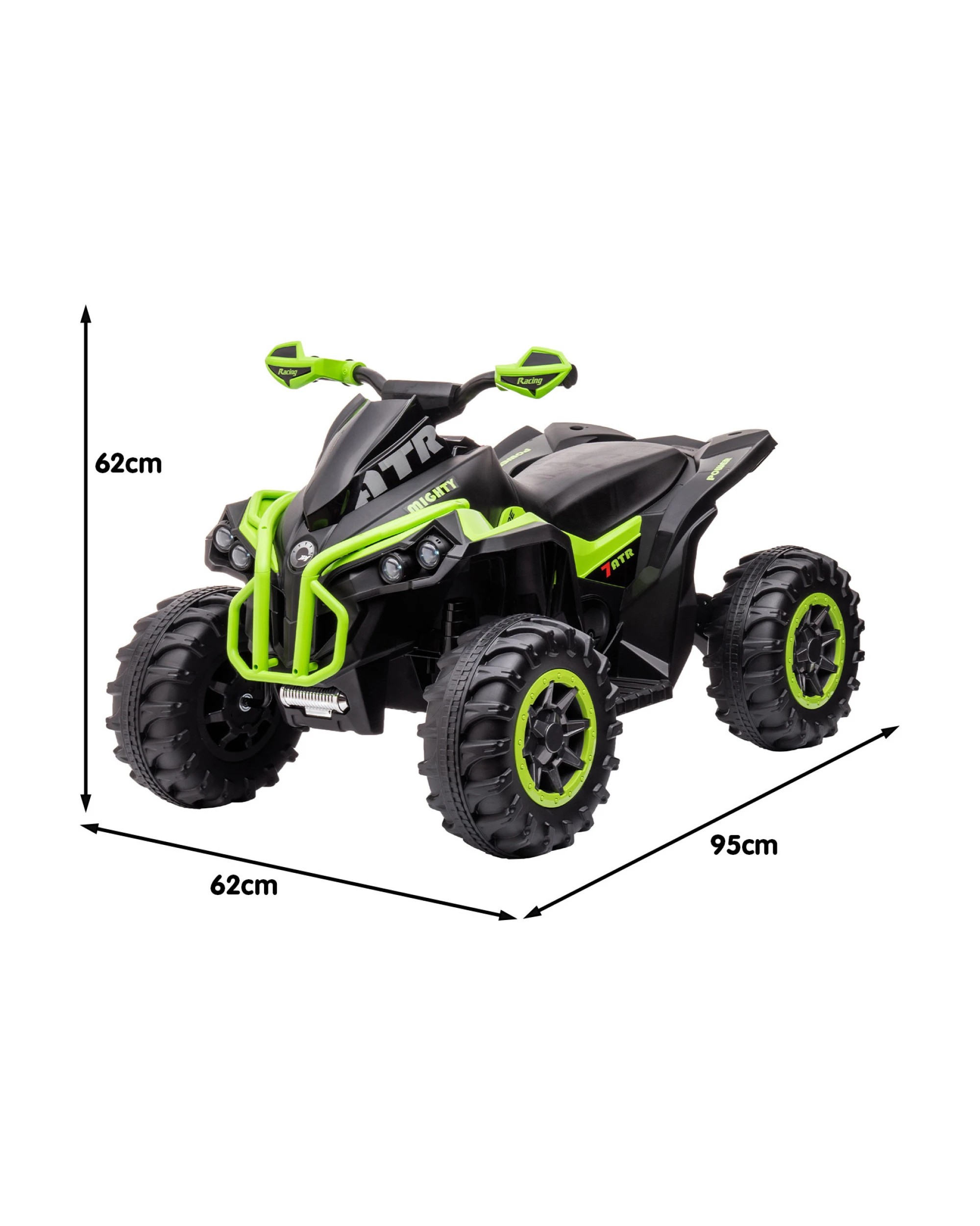 10 Kahuna Gts99 Kids Toy Electric Ride On Quad Bike Toy Atv 50w - Green, 10 of 10