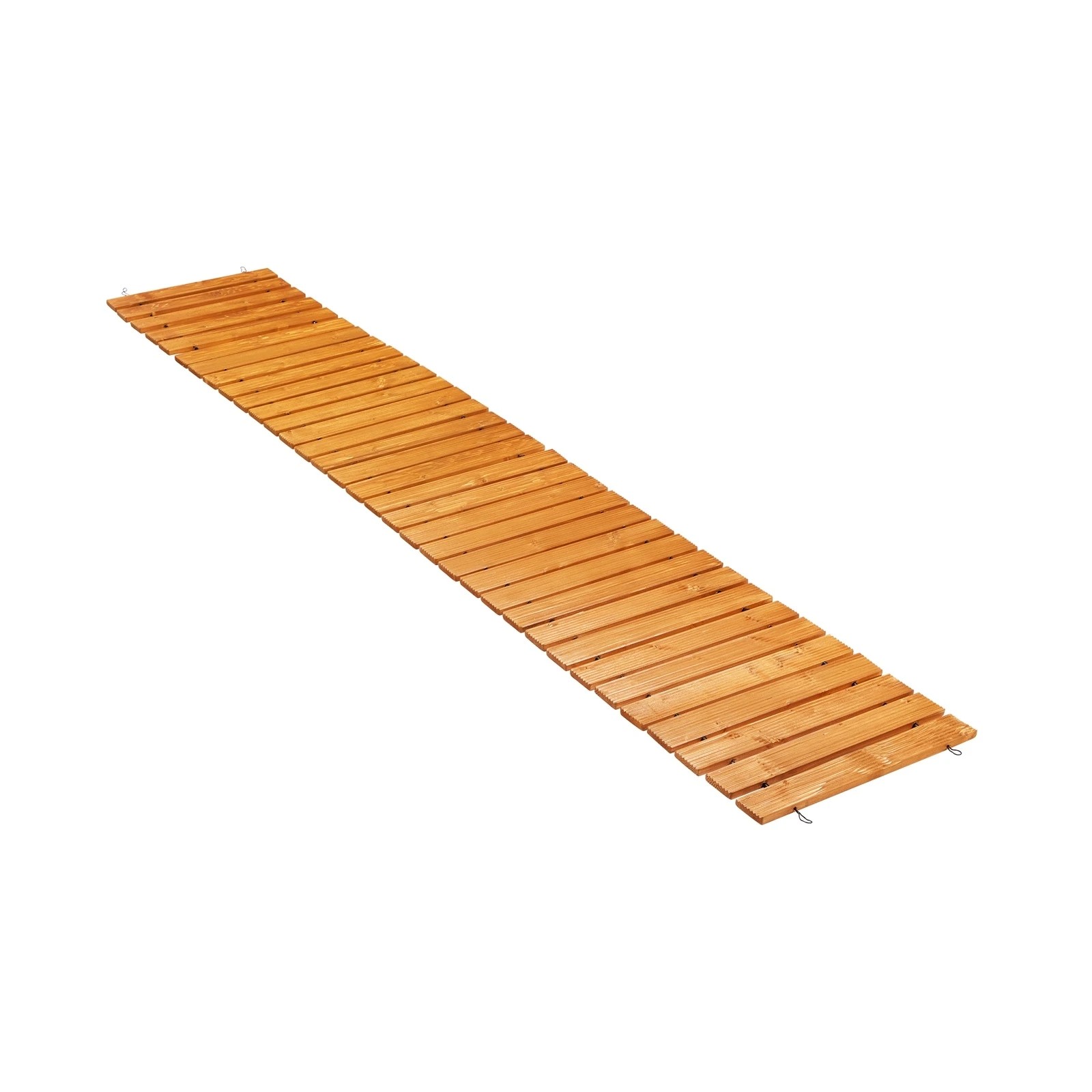 8 Livsip Garden Wooden Pathway 8ft Straight Roll-Out Wood Walkway Outdoor Backyard - Natural, 8 of 10