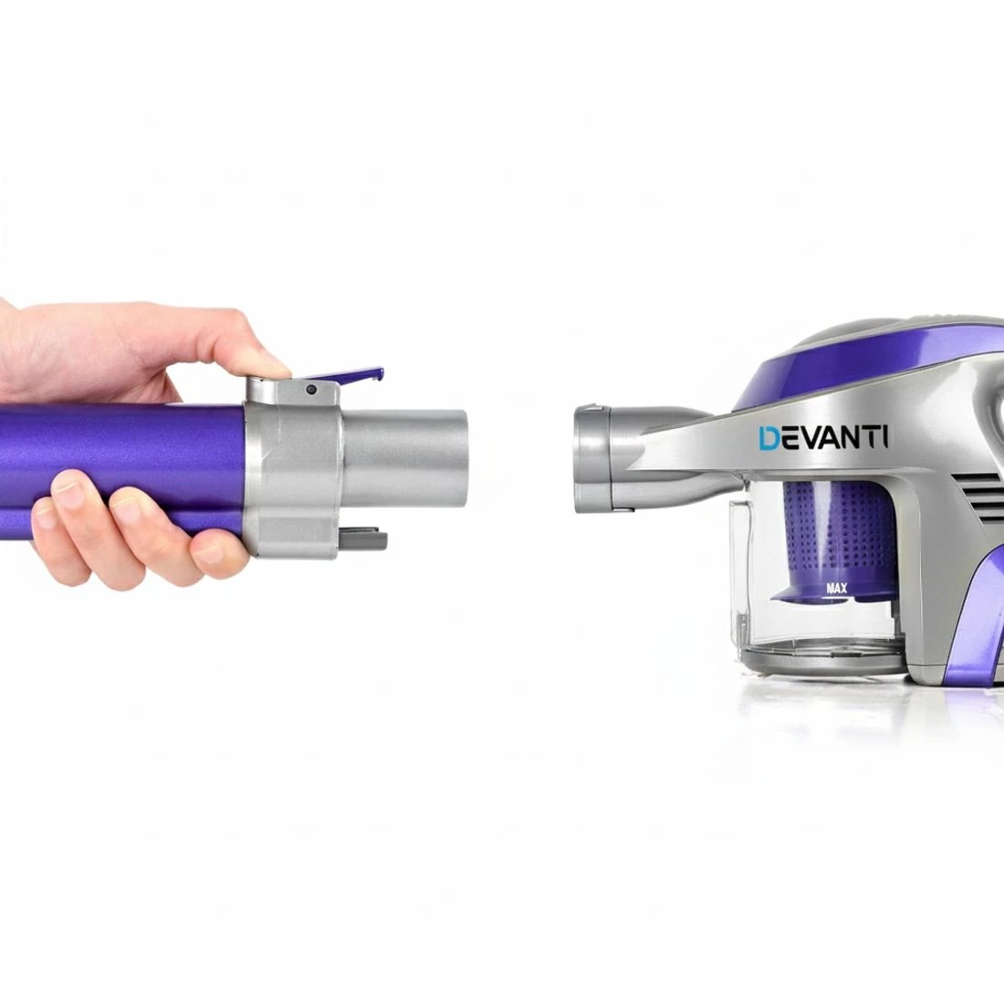 9 Devanti Stick Vacuum Cleaner Bagless Cordless 150W Purple - Purple, 9 of 9