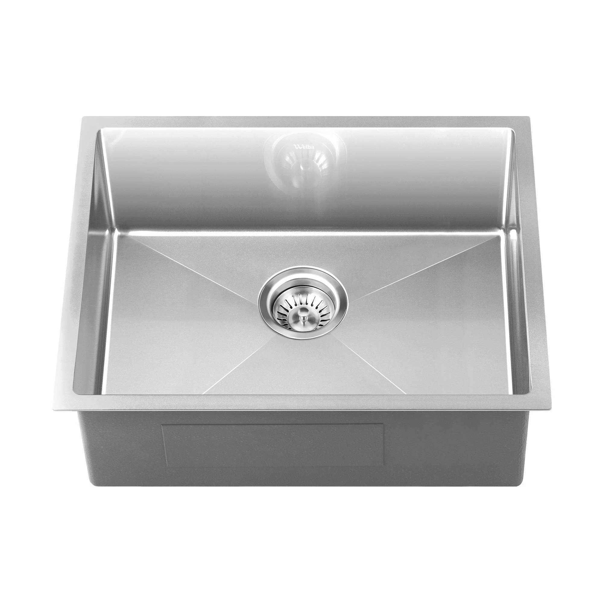 3 Welba Kitchen Sink 58X44CM Stainless Steel Single Bowl Basin With Waste - Silver, 3 of 4