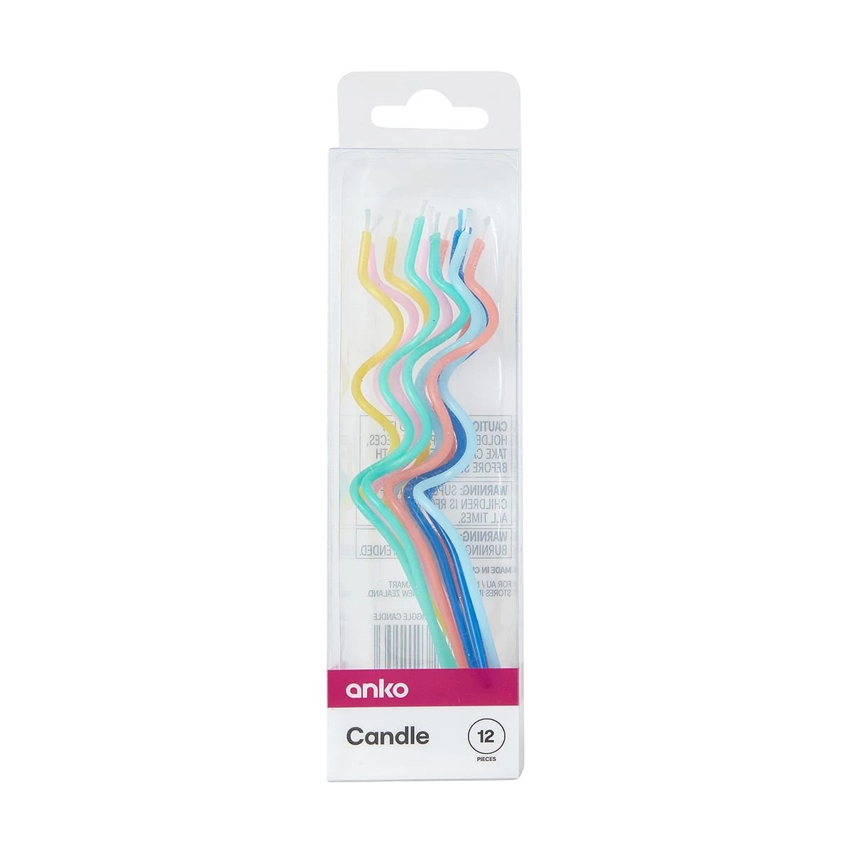 7 12 Pack Wiggle Multi Colour Candles, 7 of 7
