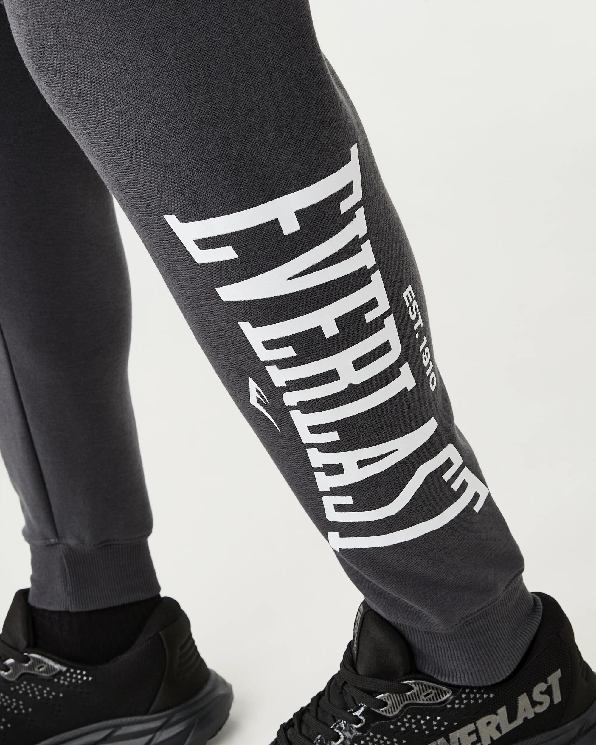 4 Everlast Mens Block Trackpants Robustgrey, 4 of 8