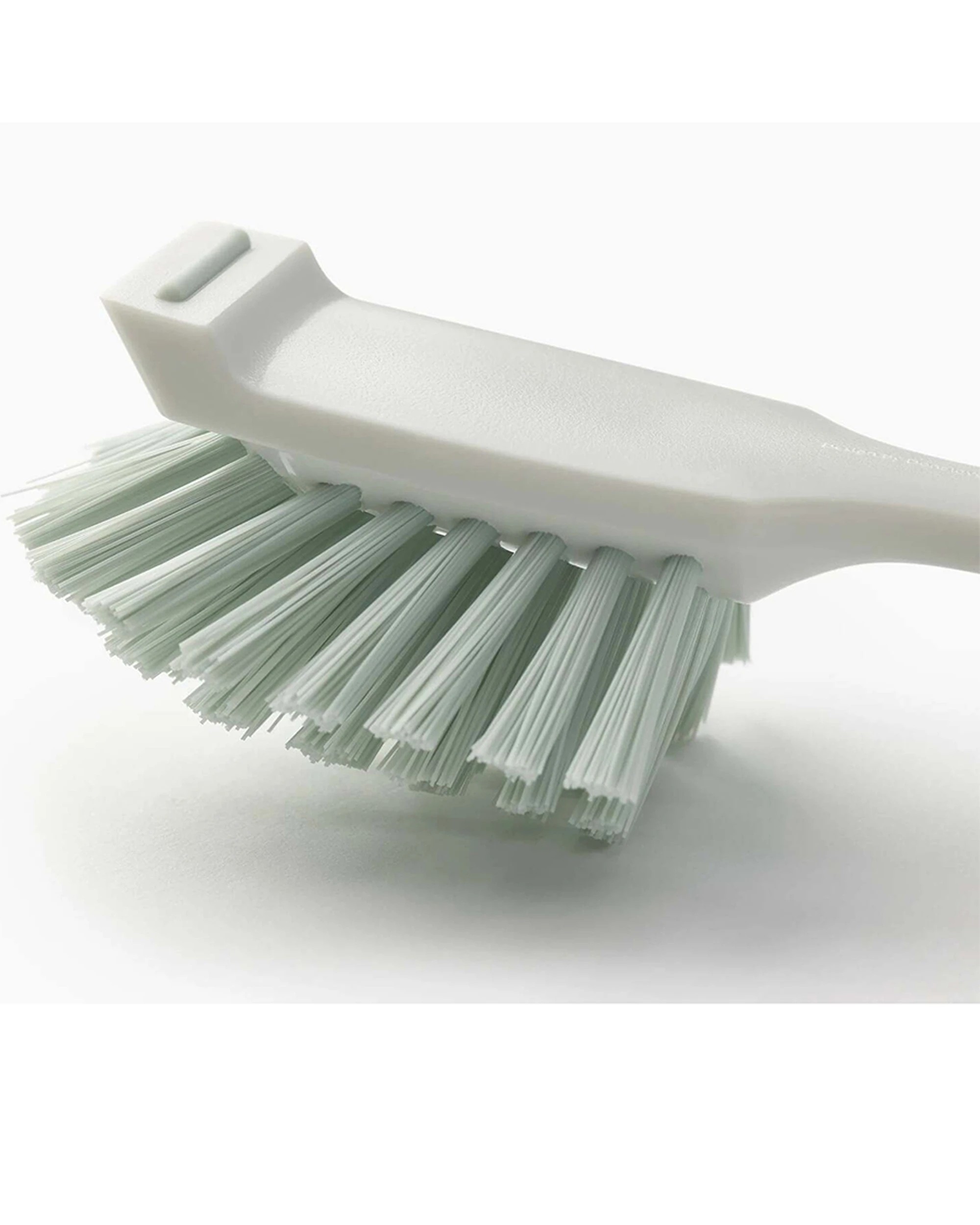 5 Joseph Joseph Edge 29cm Curved Dish Brush With Integrated Sink Rest Pan Light Stone Sage - Grey, 5 of 5