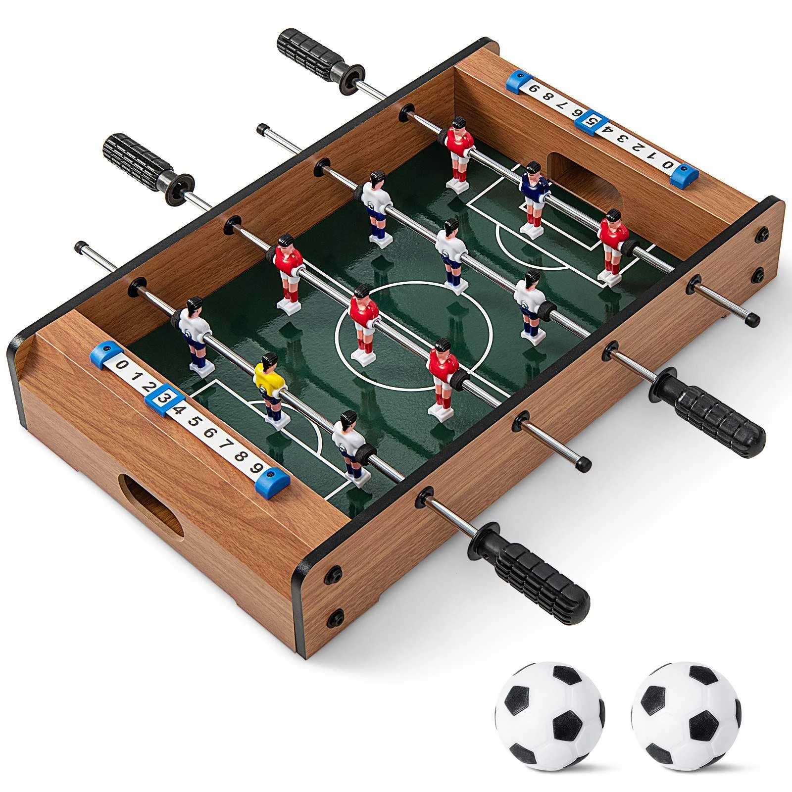 1 Costway Tabletop Foosball Table Soccer Gaming Desk Indoor Shoot Game, 1 of 2