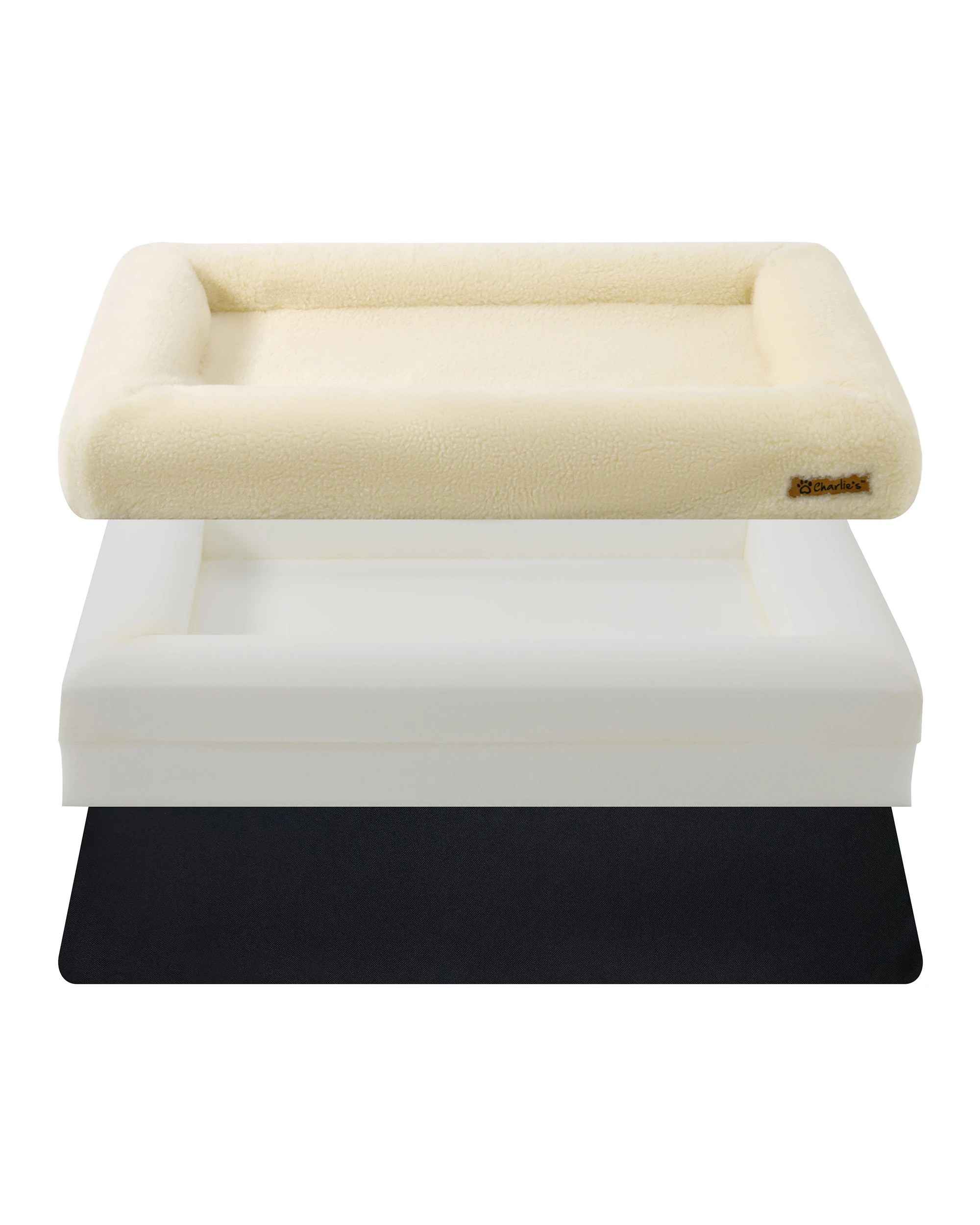 5 Charlie's Dolly Australian Wool Orthopedic Dog Bed 100x65cm Medium - Natural, 5 of 10