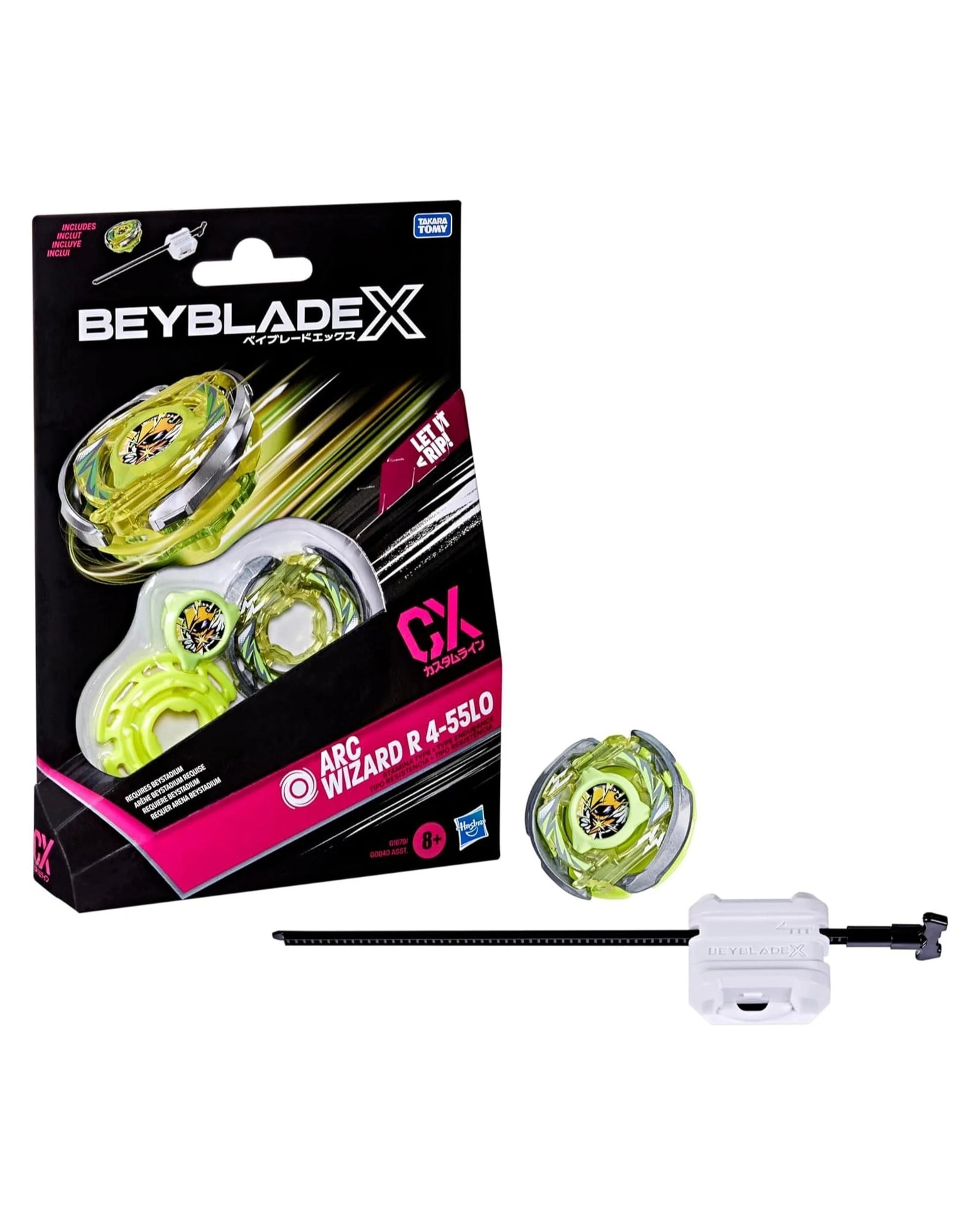1 Beyblade X Arc Wizard R 4-55LO Starter Pack, 1 of 4