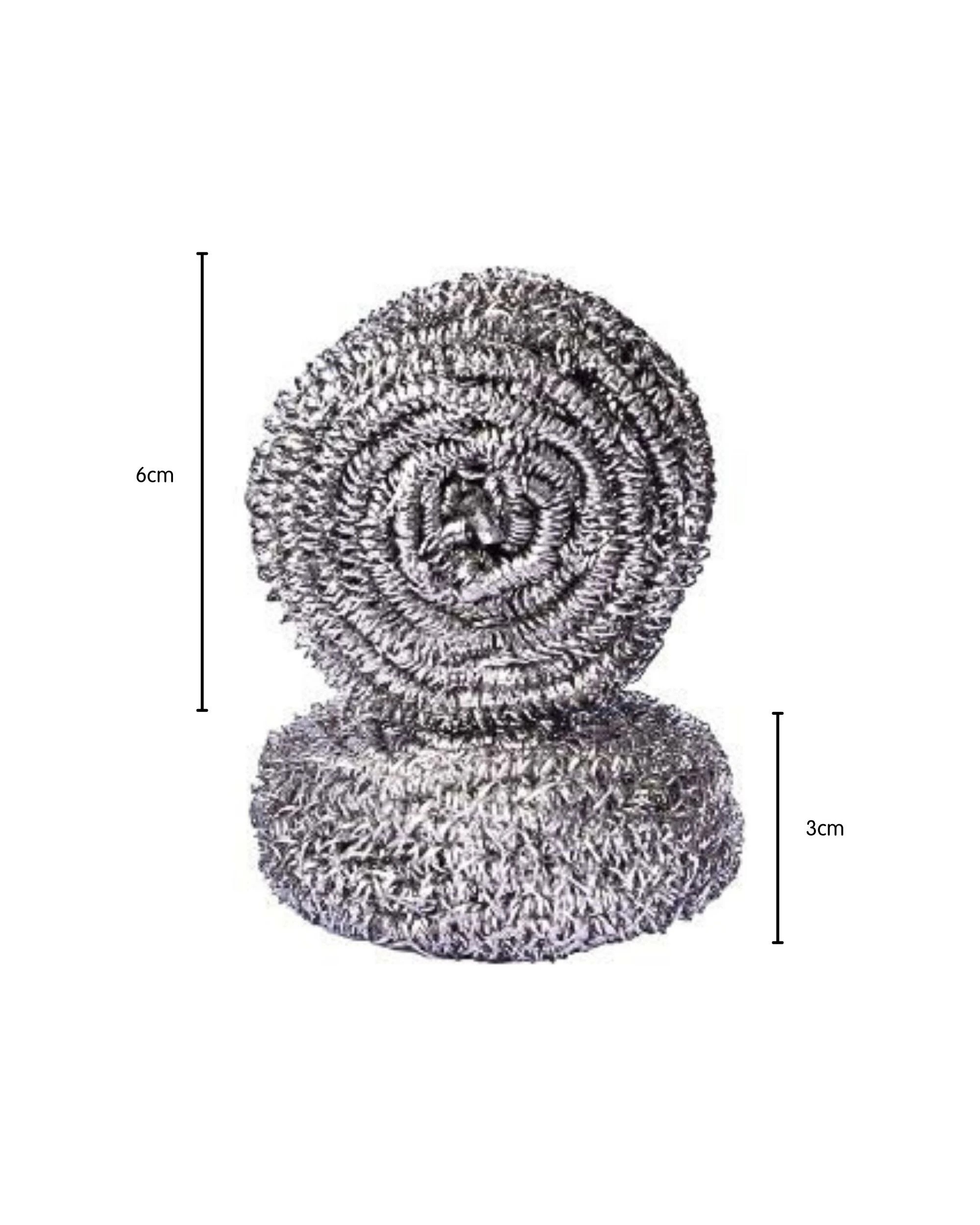 2 Durmaz Heavy Duty Kitchen Stainless Steel Cleaning Scourers Pack of 4 - Silver, 2 of 2