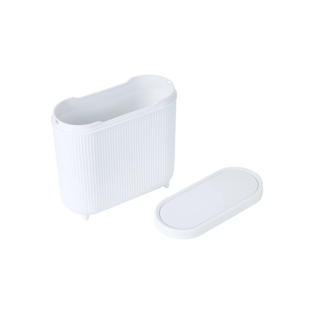 4 8L Push Top Bin - White, 4 of 7