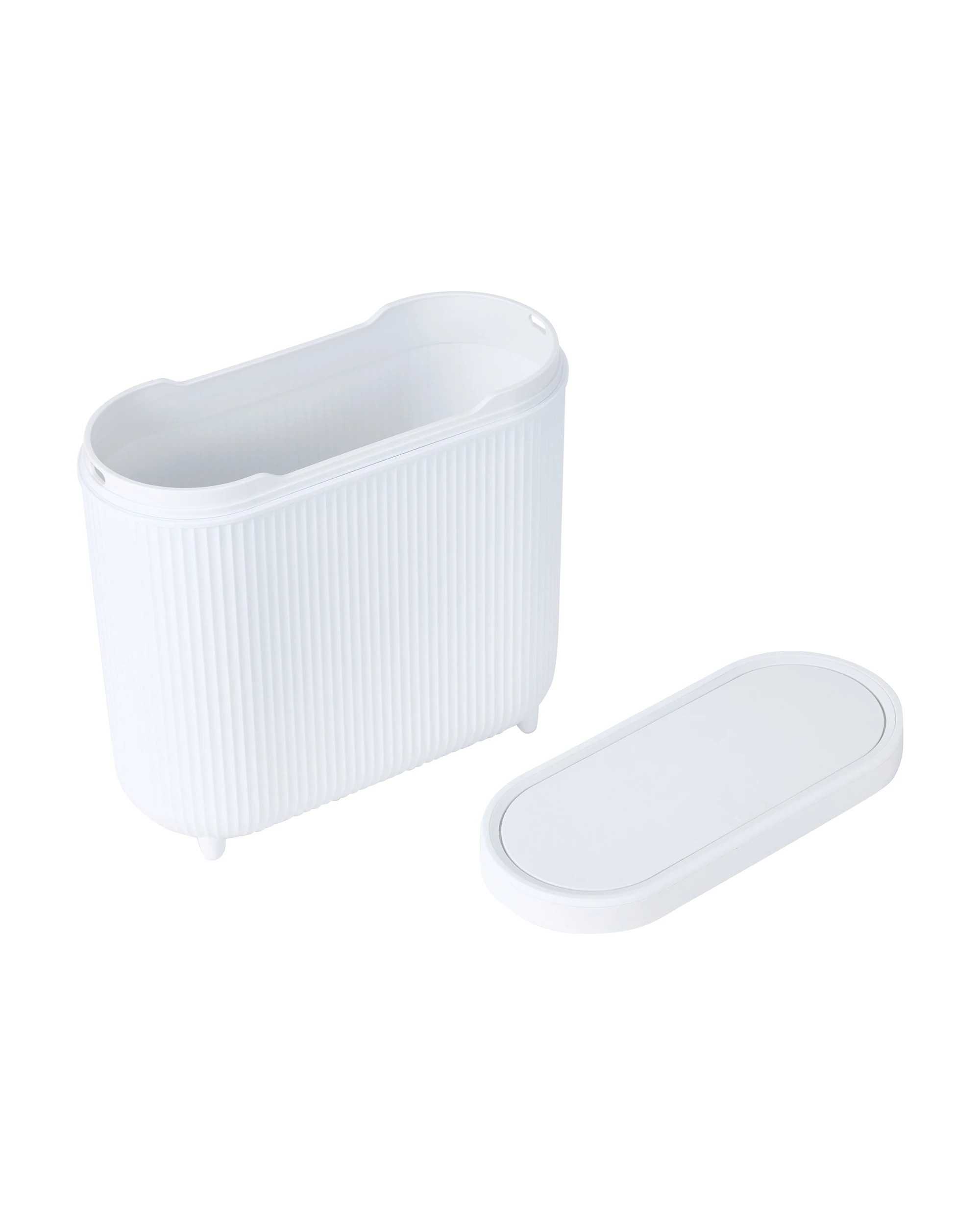 4 8L Push Top Bin - White, 4 of 7