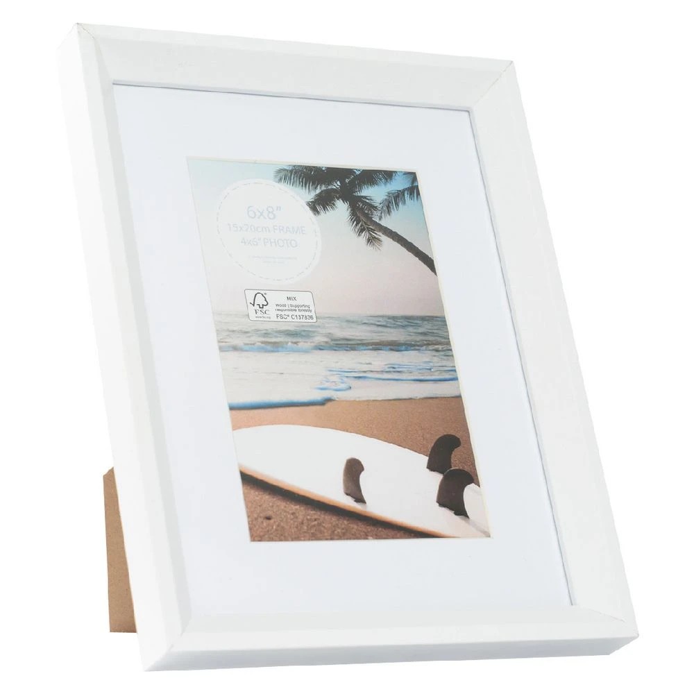 3 Adventure 6x8" Frame White, 3 of 4